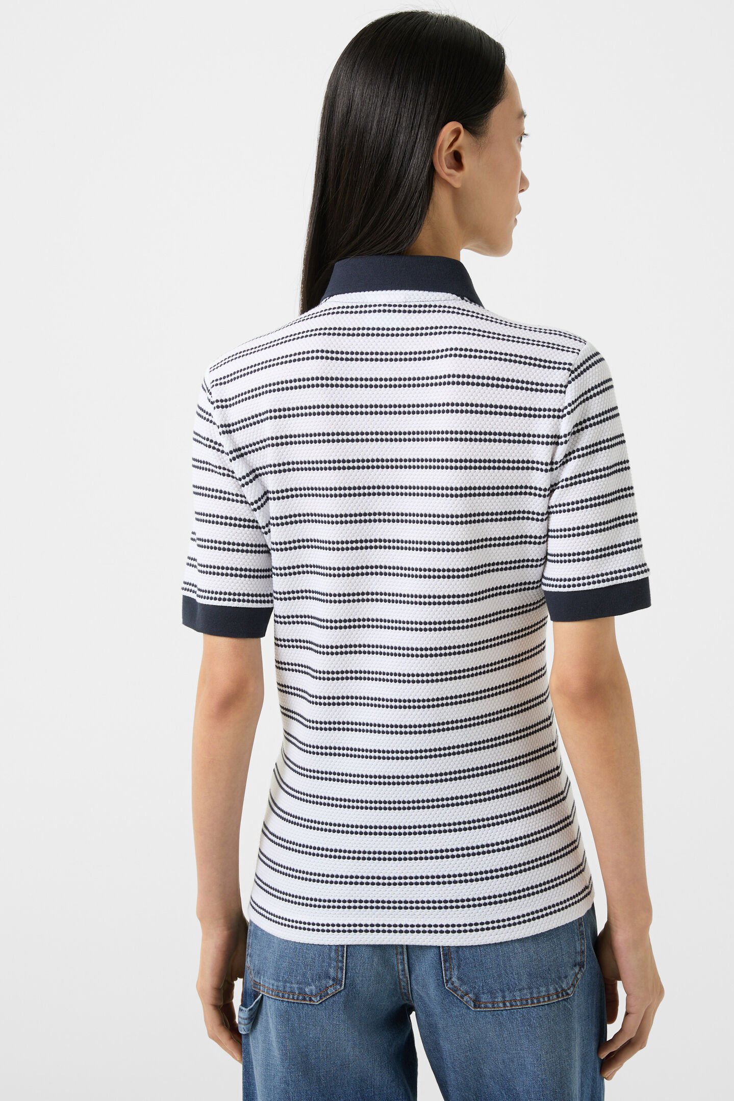 Wendy Polo shirt Navy blue/White