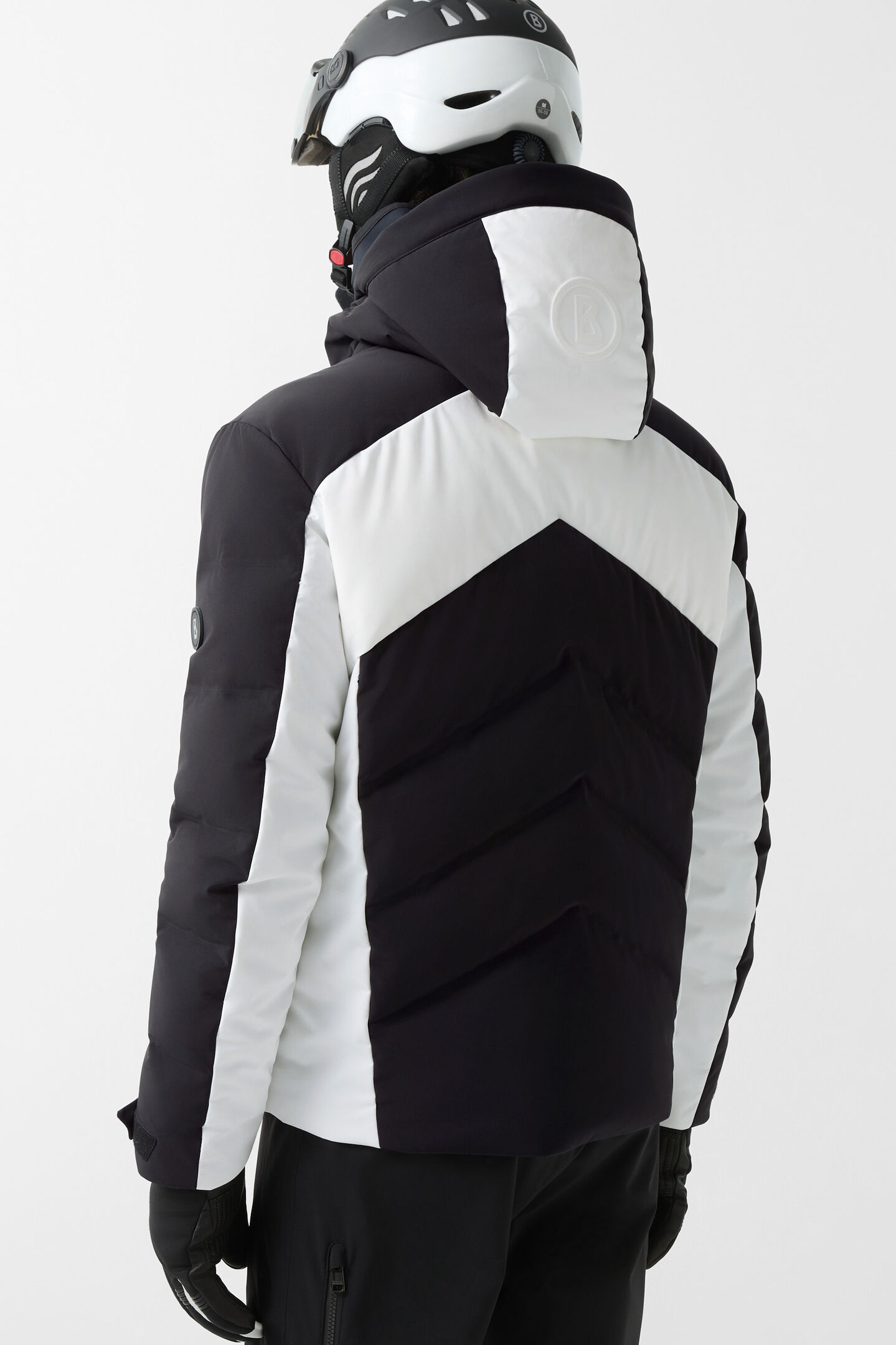 Jervis down ski jacket Black/white