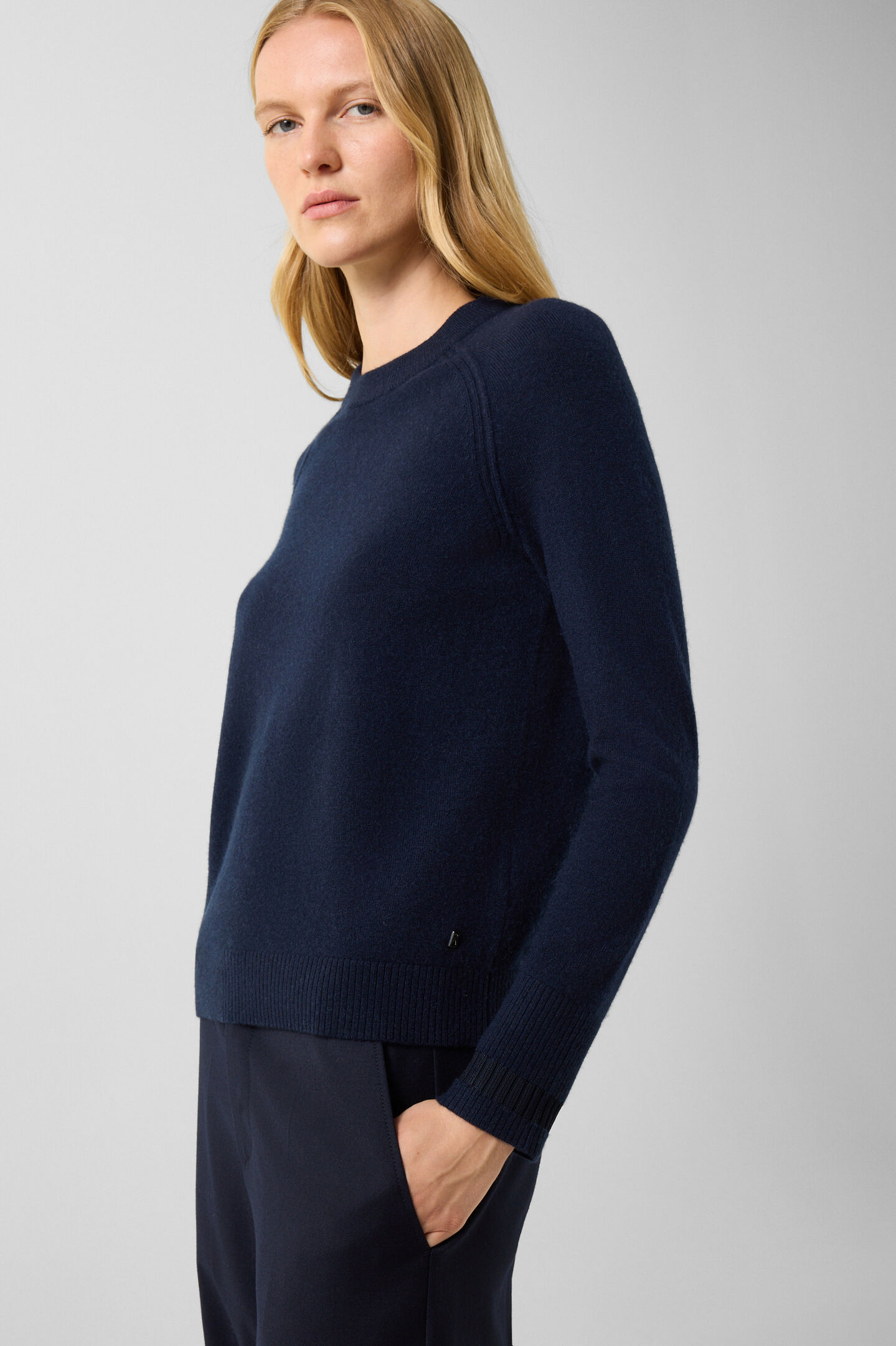 Vanessa pure new wool and cashmere jumper Navy