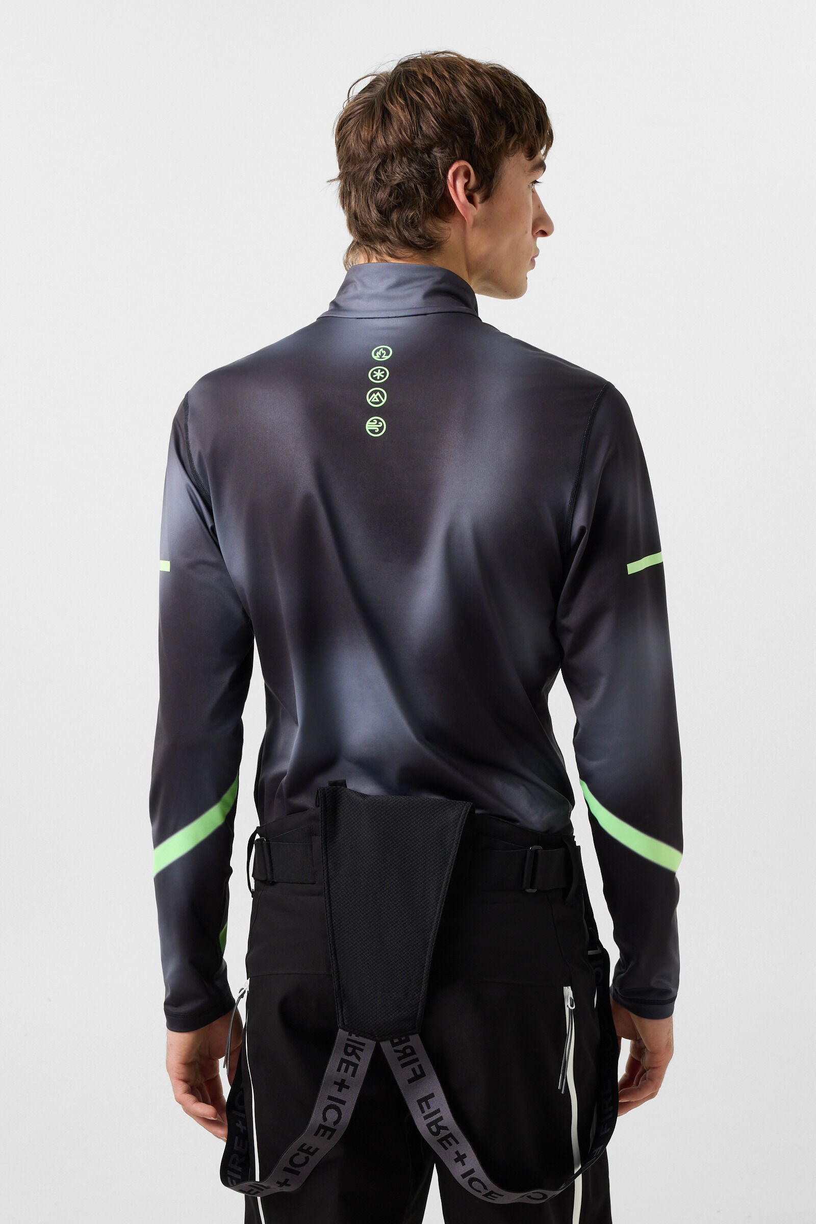 Premi&egrave;re couche Pascal Anthracite/Vert fluo