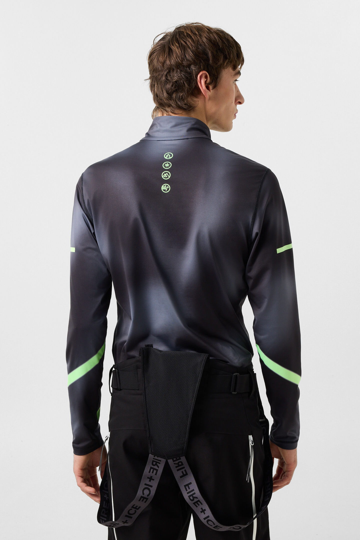 Premi&egrave;re couche Pascal Anthracite/Vert fluo