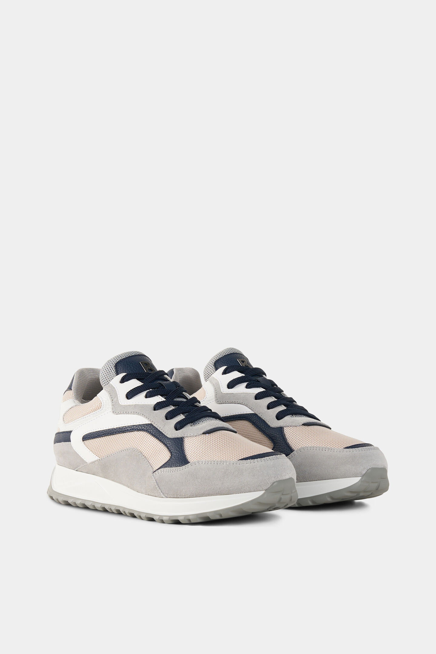 Sneaker Michigan Grau/Navy-Blau/Rosa