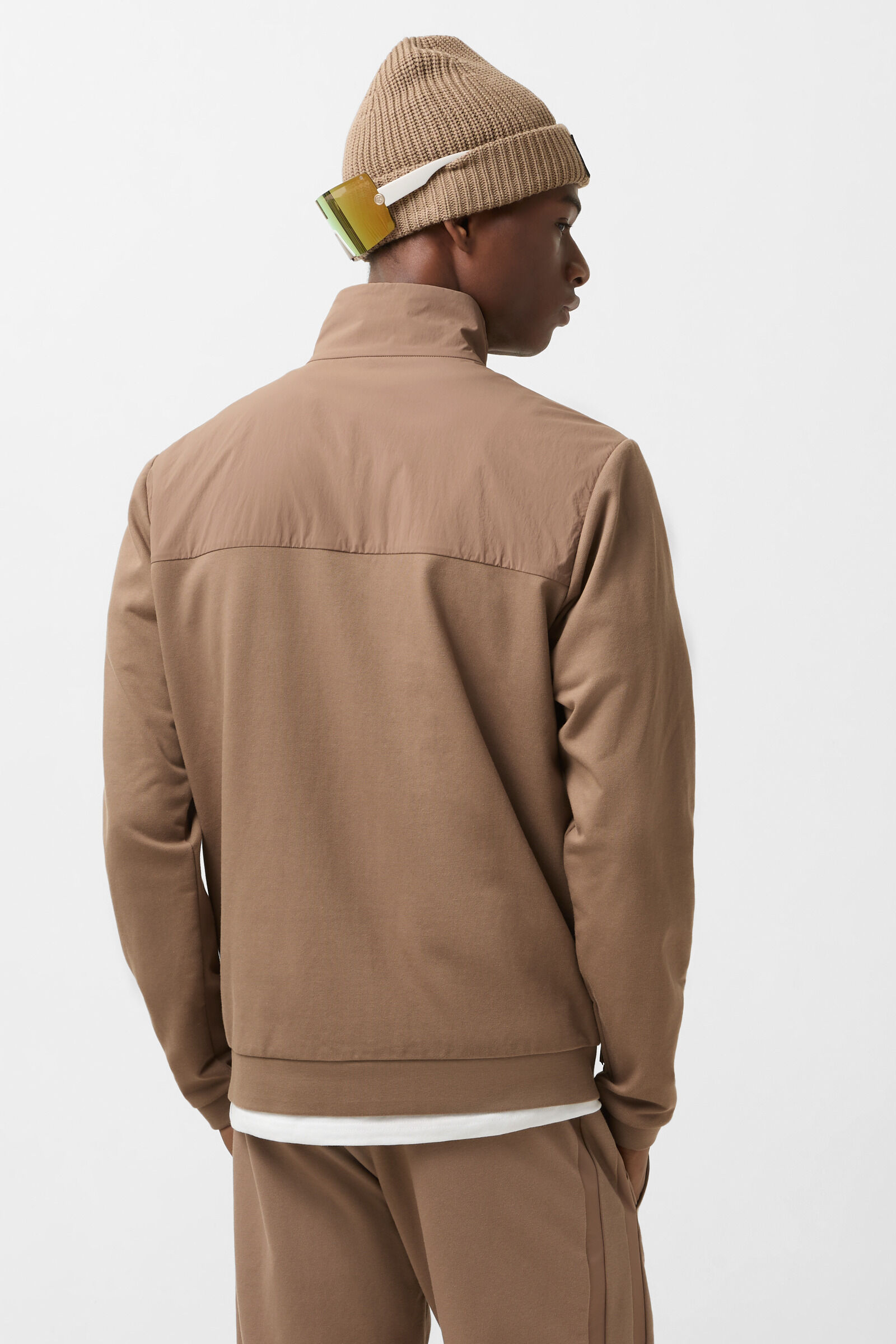 Dolan hybrid jersey jacket Caramel