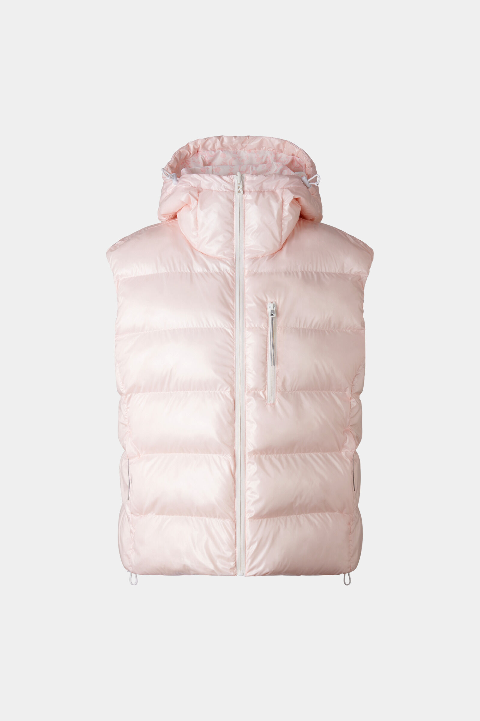 Reversible quilted vest Namilia Pink/Off-White