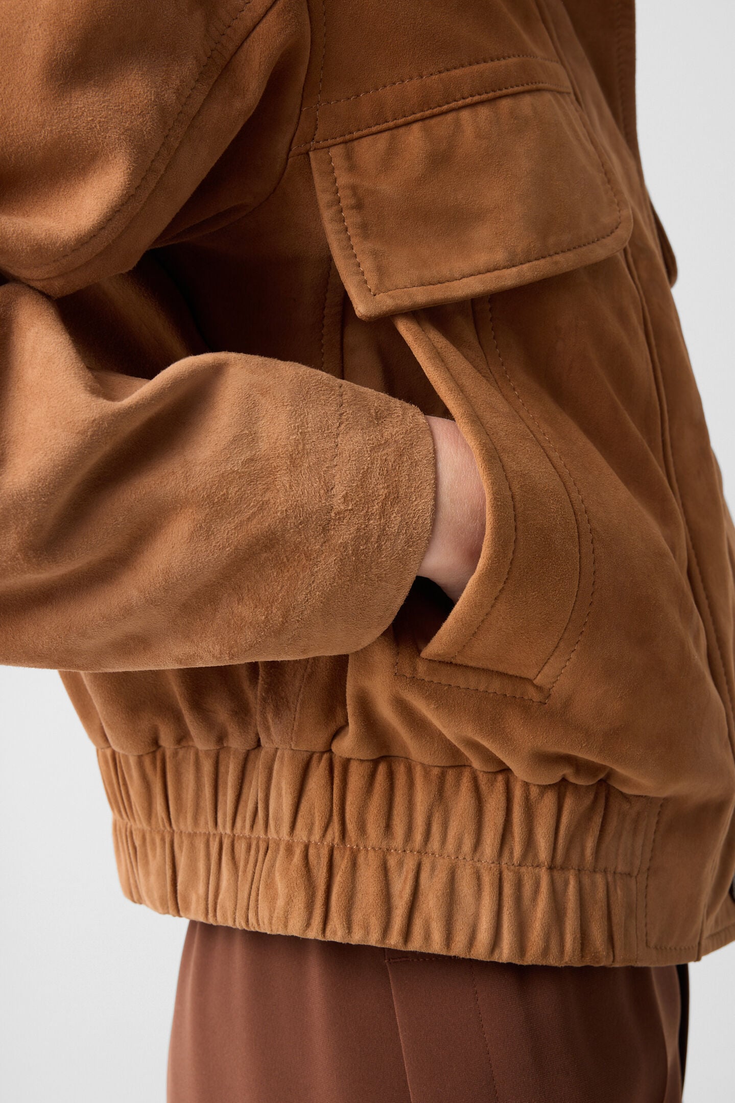 Leder-Blouson Anouk Cognac