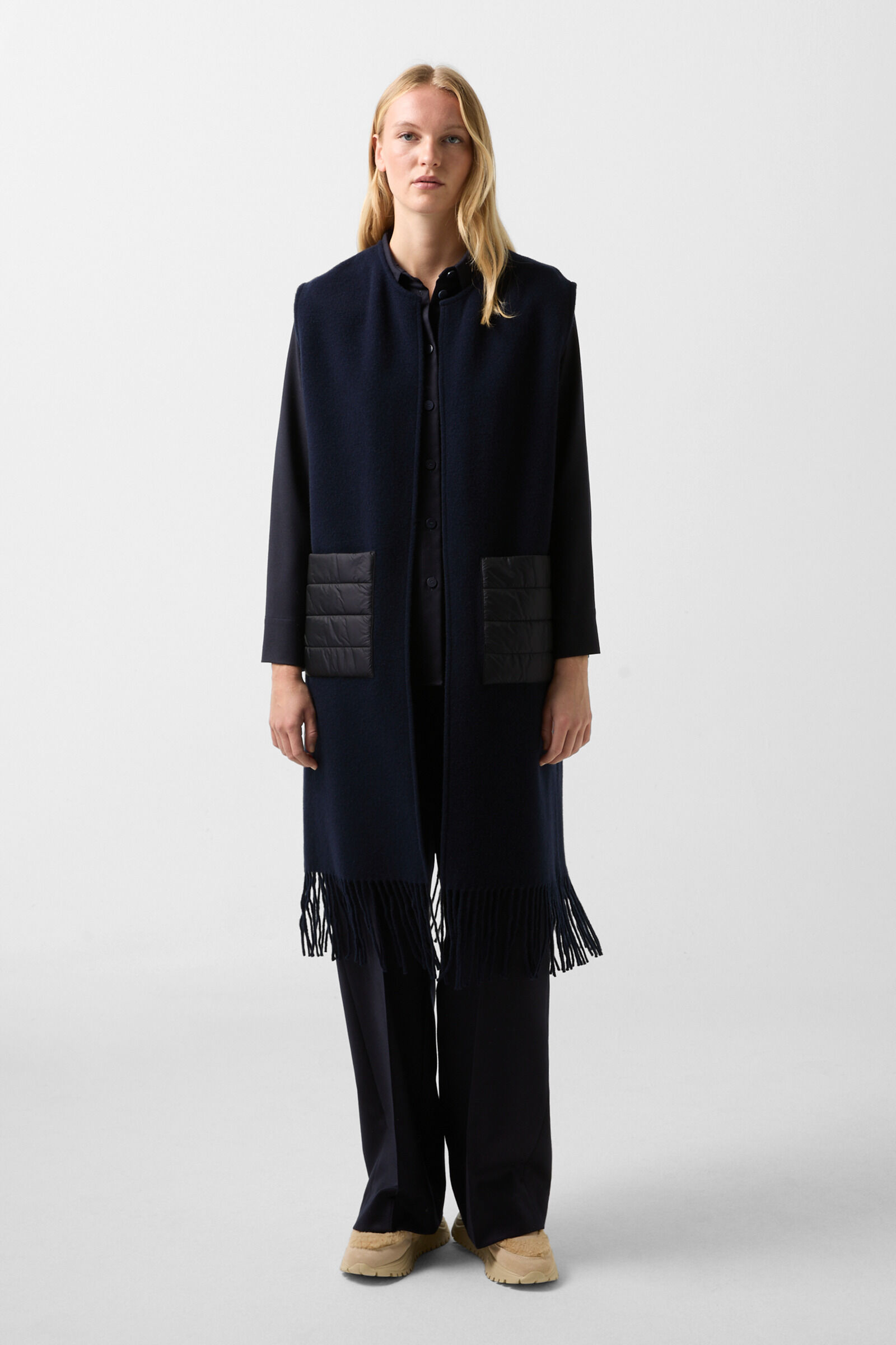 Nera vest Marineblauw