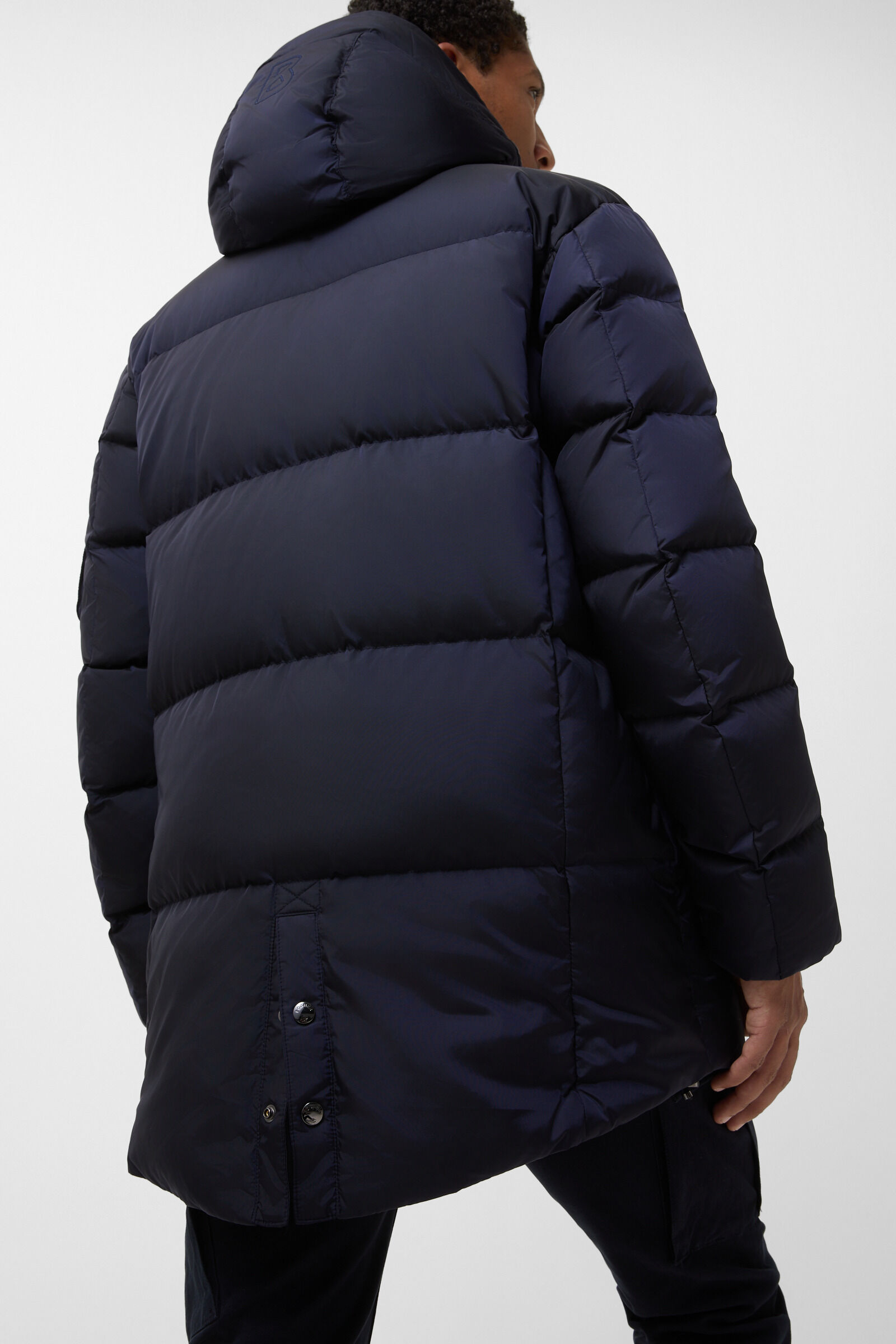 Jones down short coat Navy blue