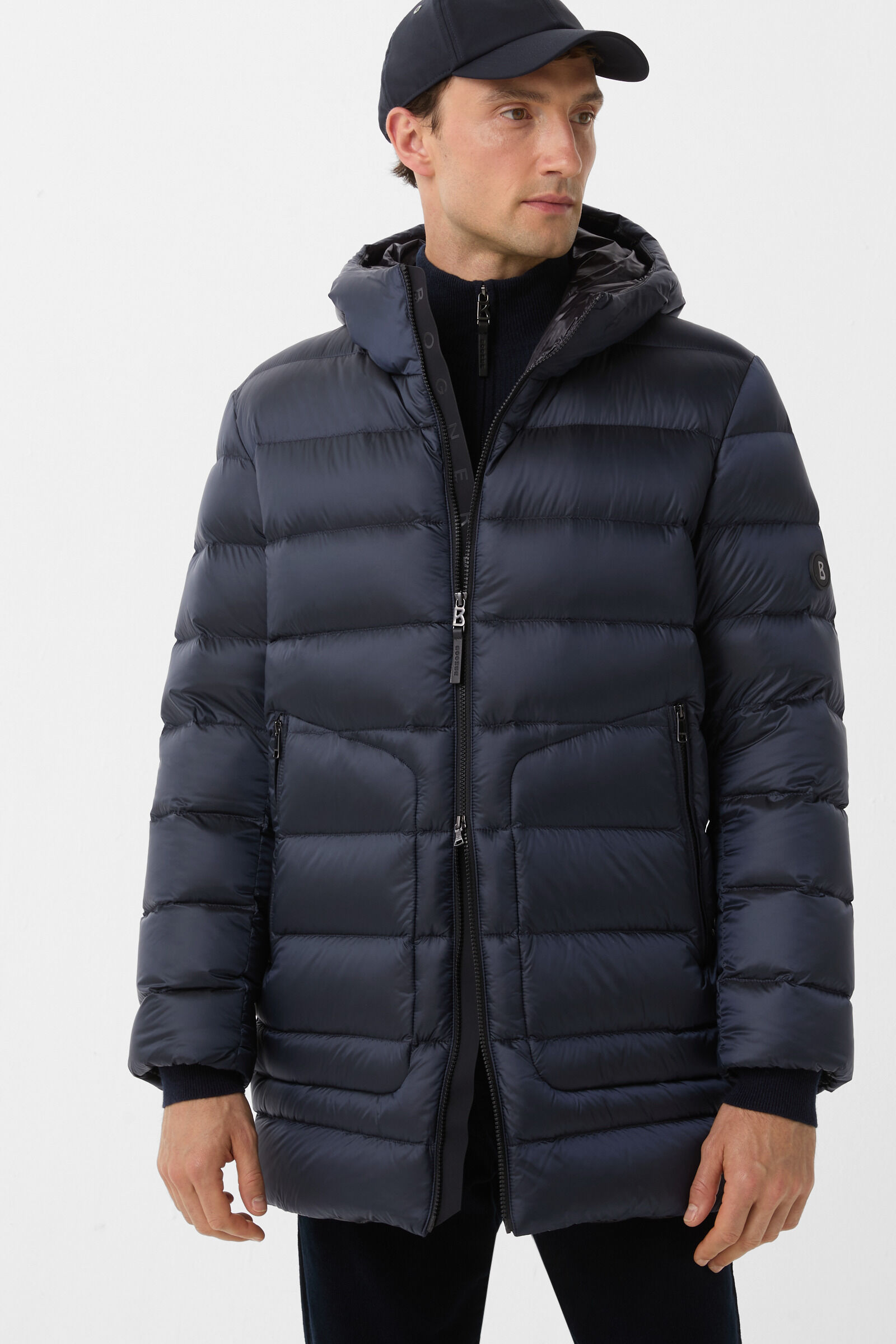 Herby down short coat Dark blue
