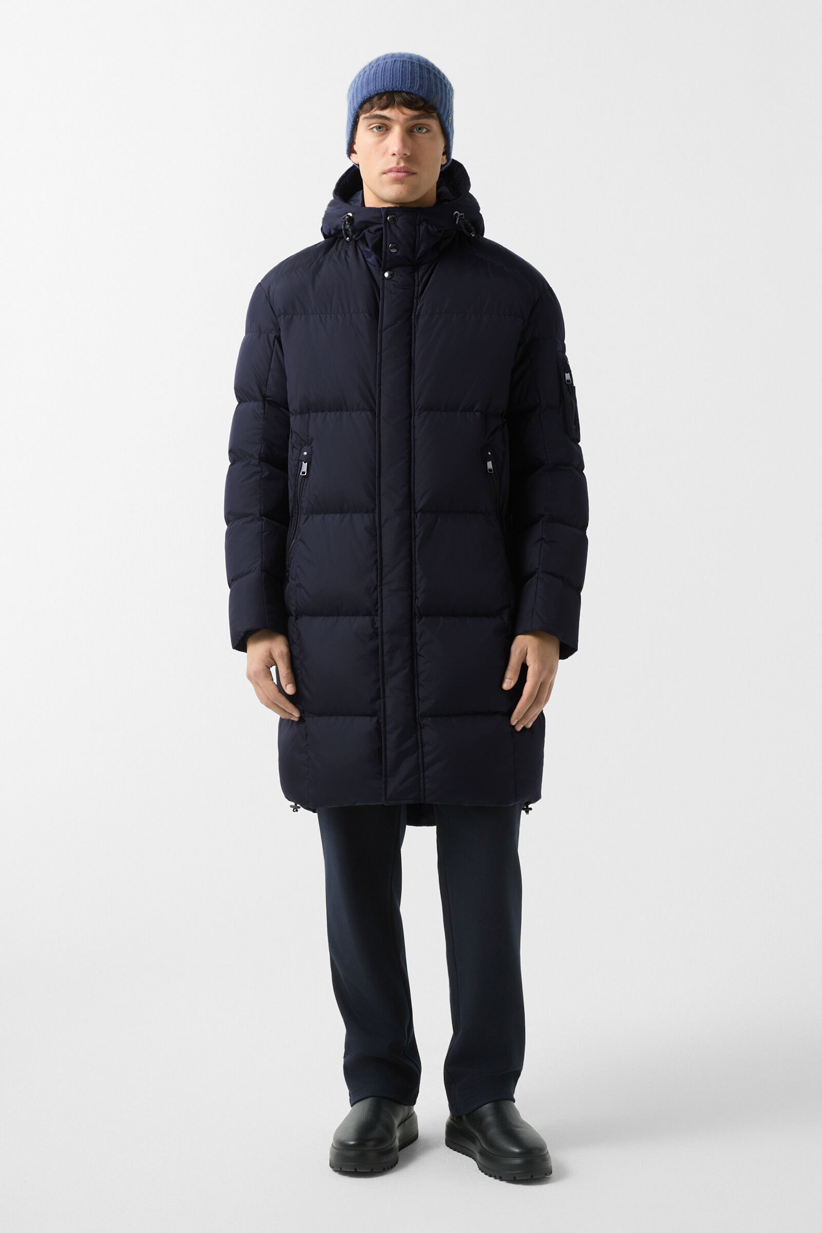 Erico down coat Navy blue