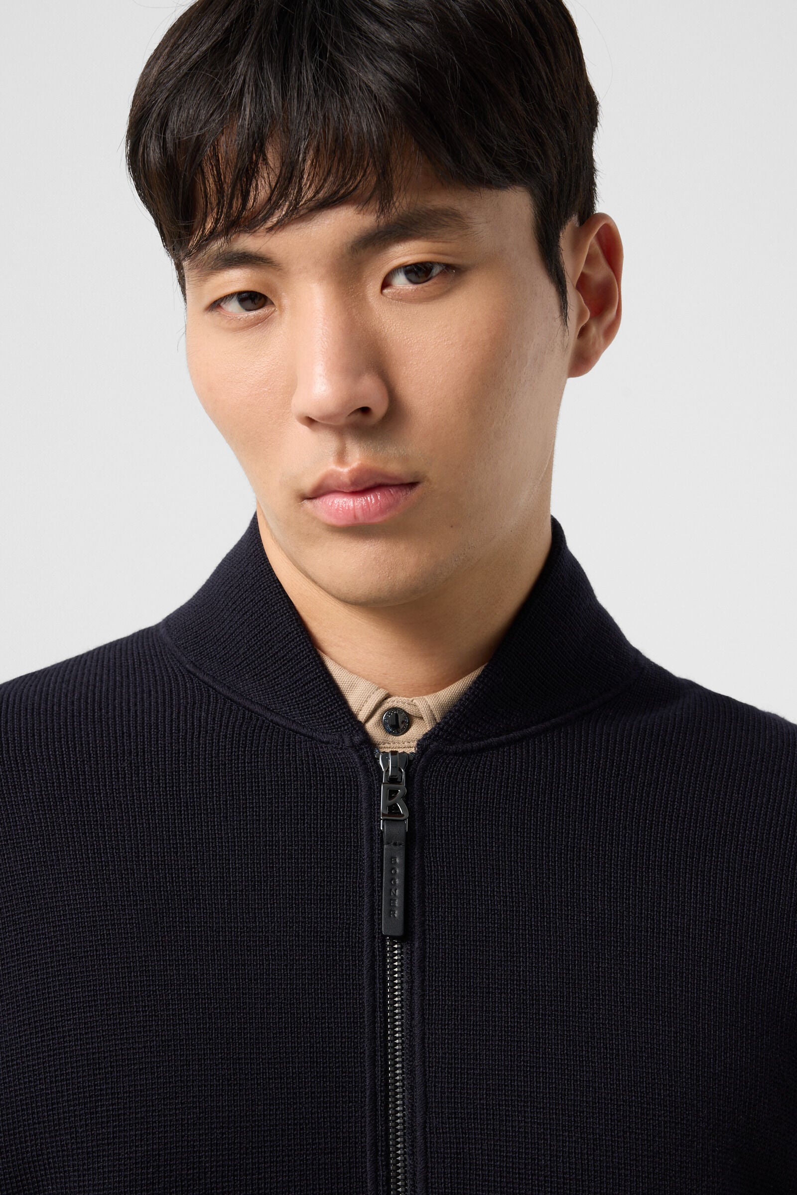 Virgin wool cardigan Everest Navy blue