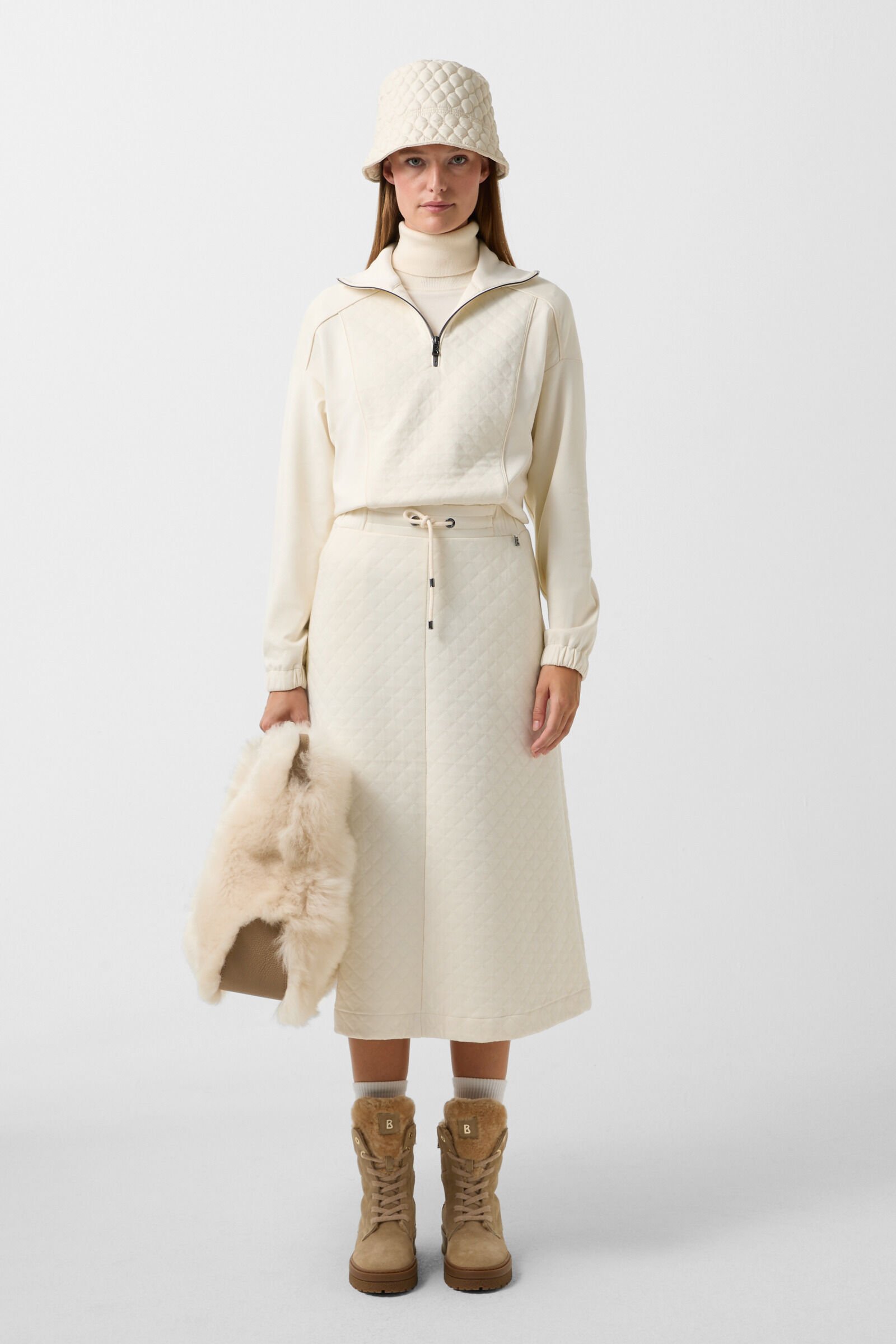 Mascha sweat skirt Cream