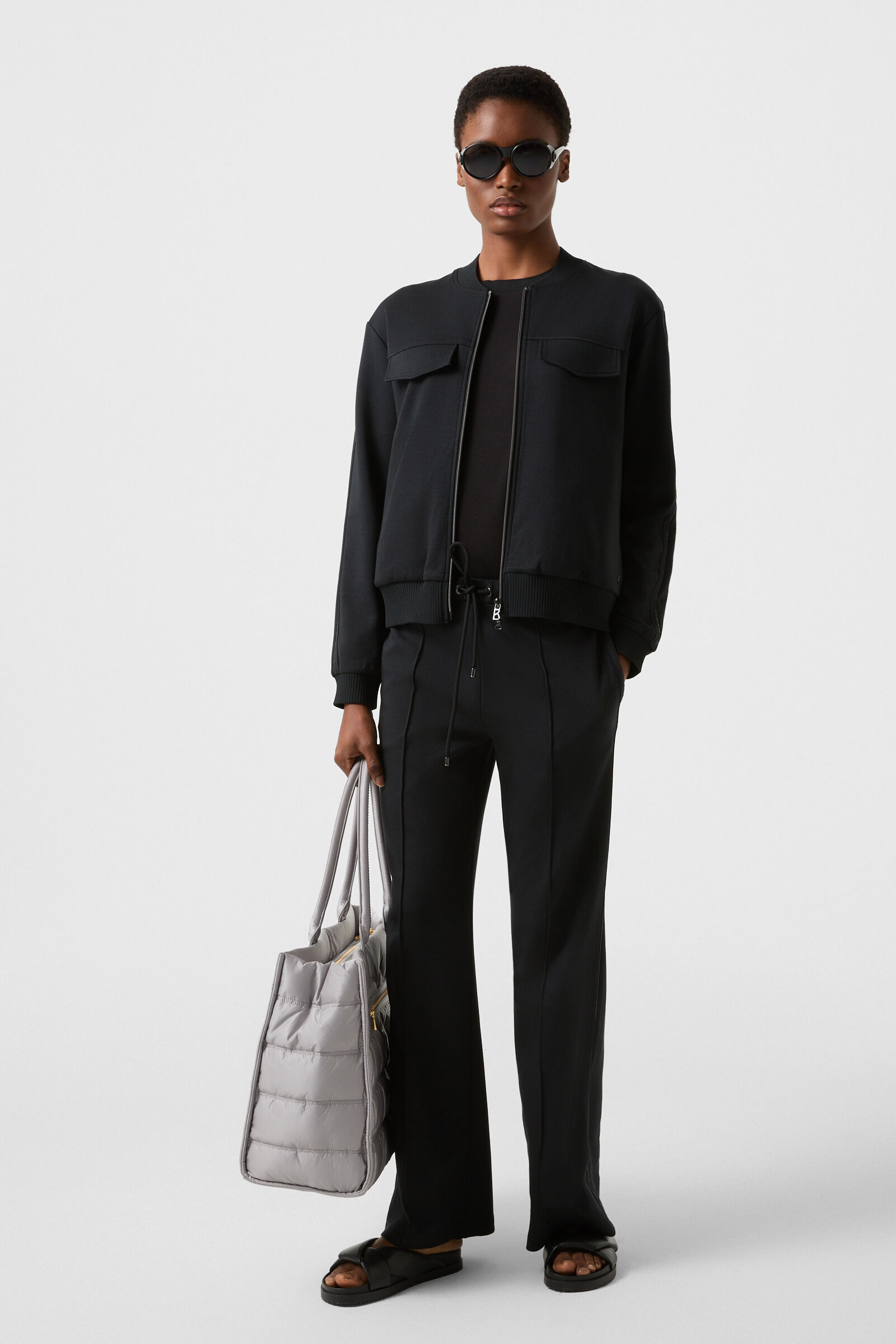 Nika jersey jacket Black