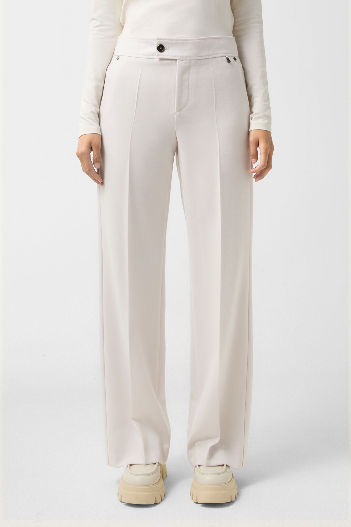Puur wollen broek Hermia Crème