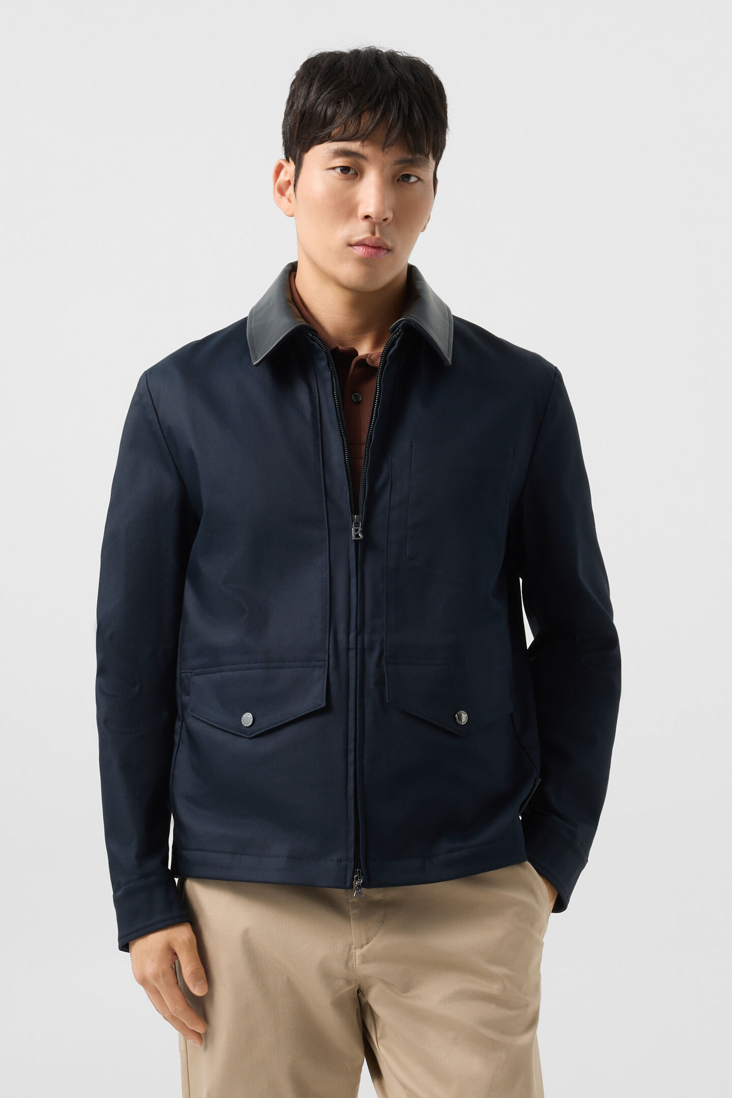 Twill jacket Mirco Navy blue