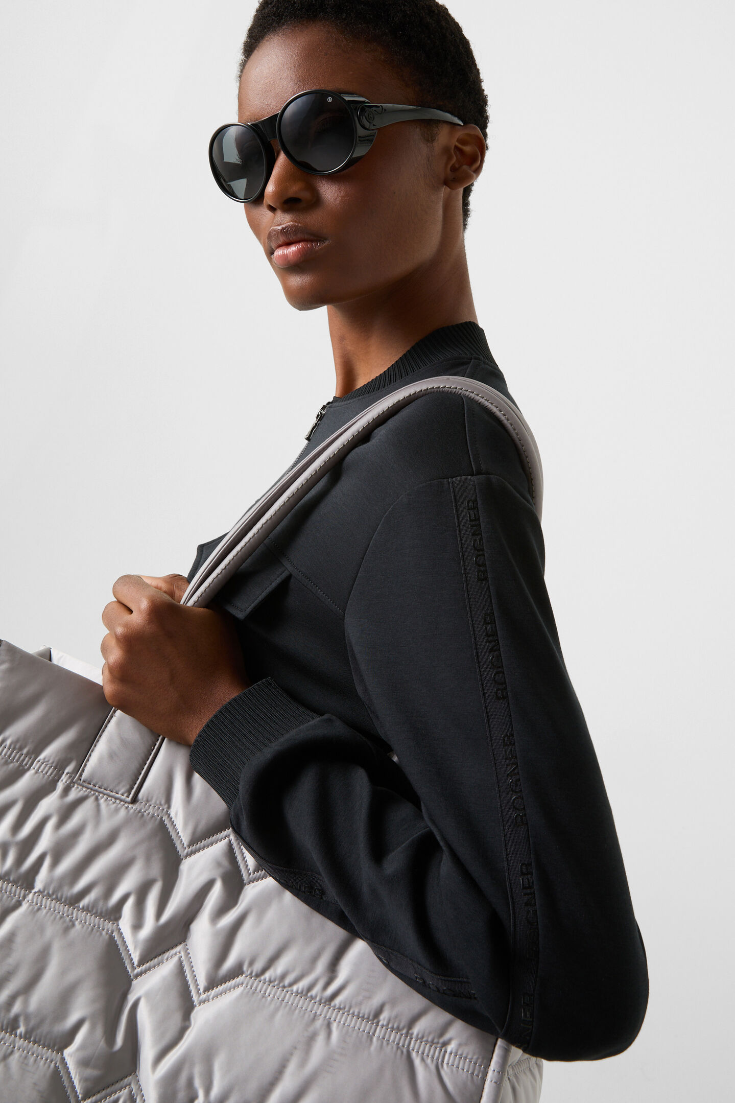 Nika jersey jacket Black