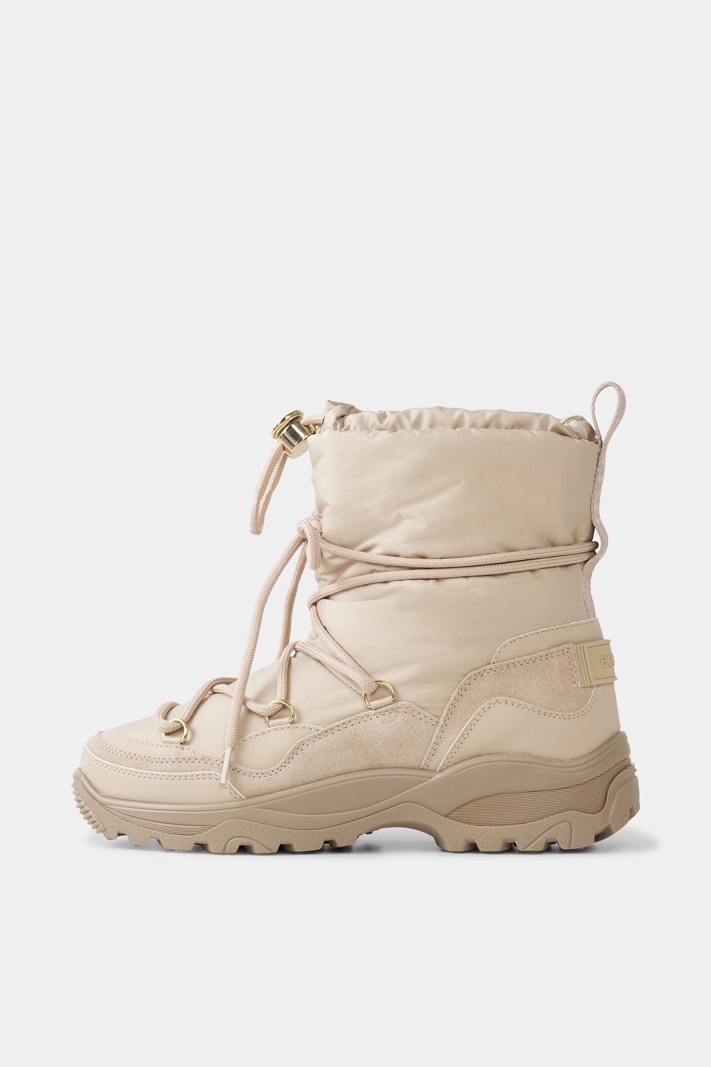 Snow boots Alta Badia with spikes Beige