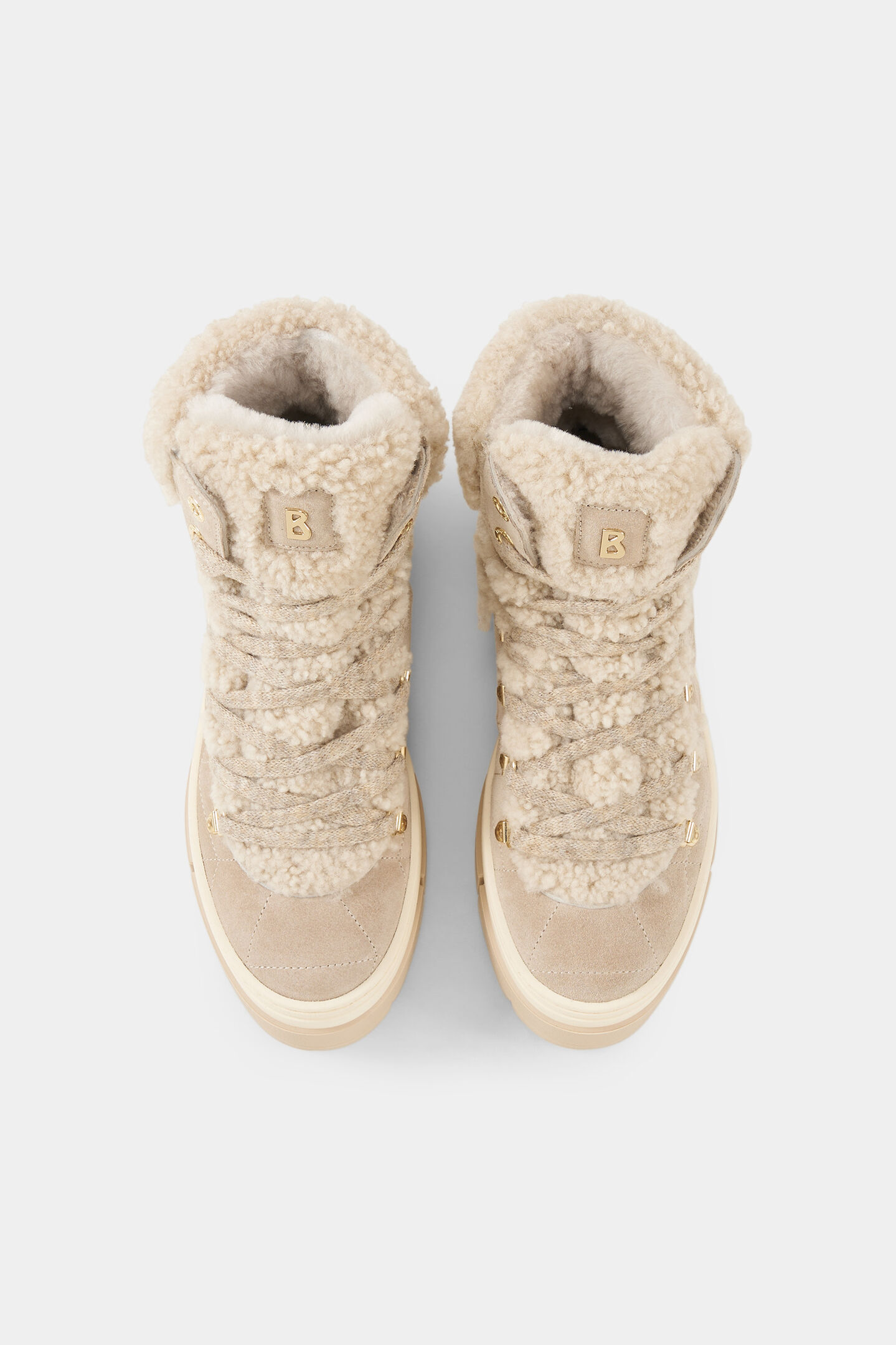 Mid boots Vaduz with spikes Beige