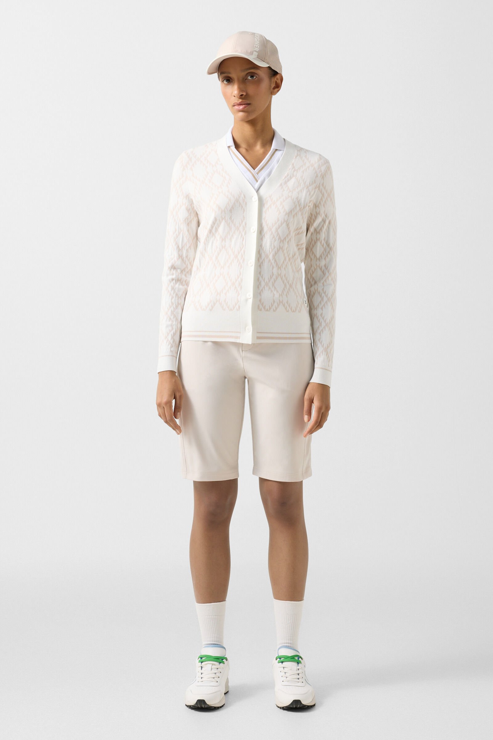 Amber knit jacket Cream/Sand