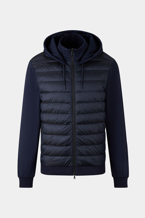 Hybride sweatjas Sven Marineblauw