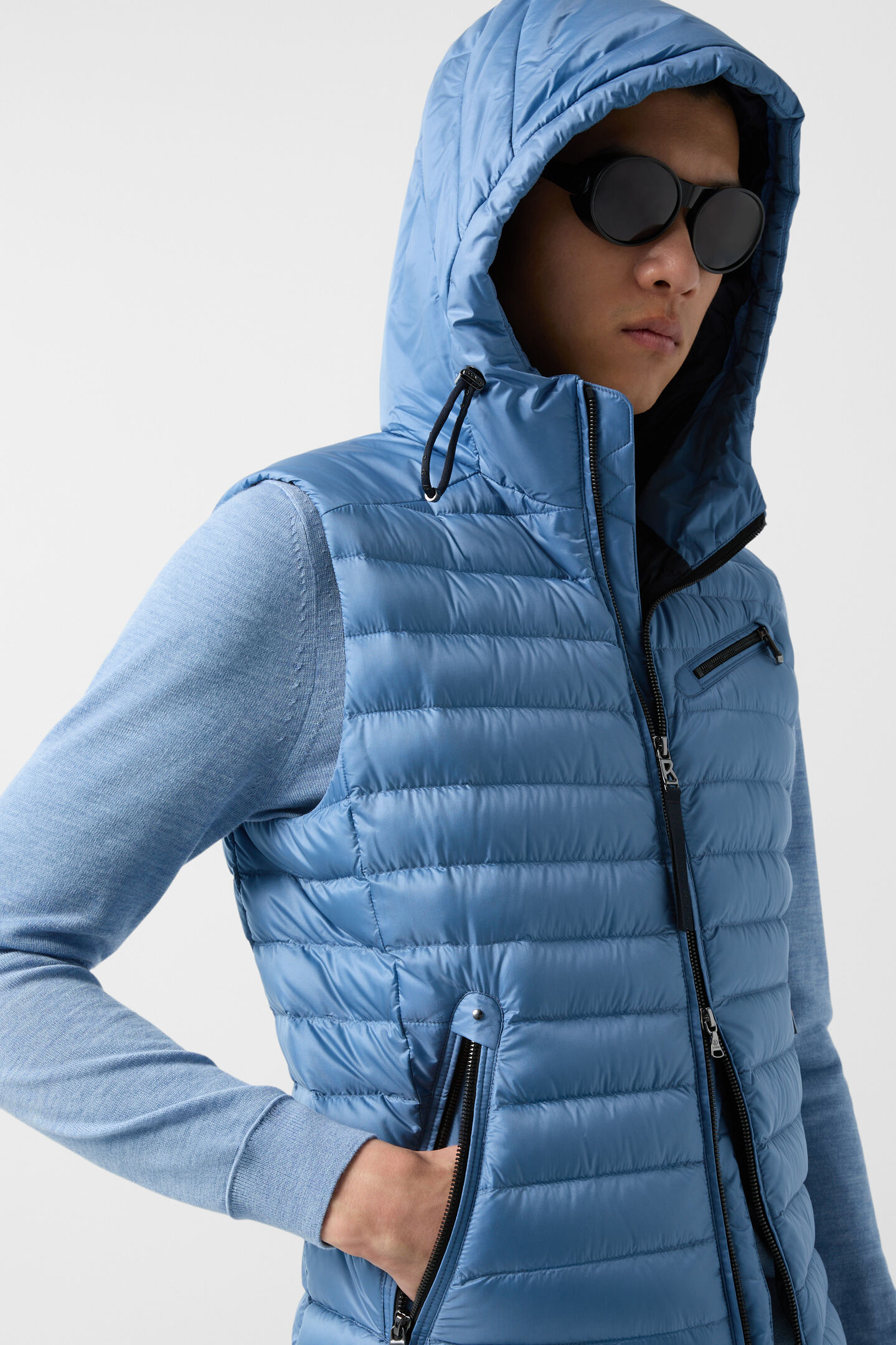Lonne Lightweight down gilet Blue