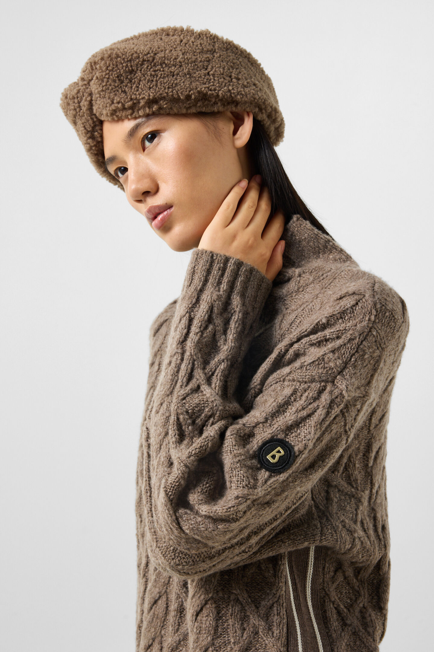 Malene virgin wool jumper Hazel