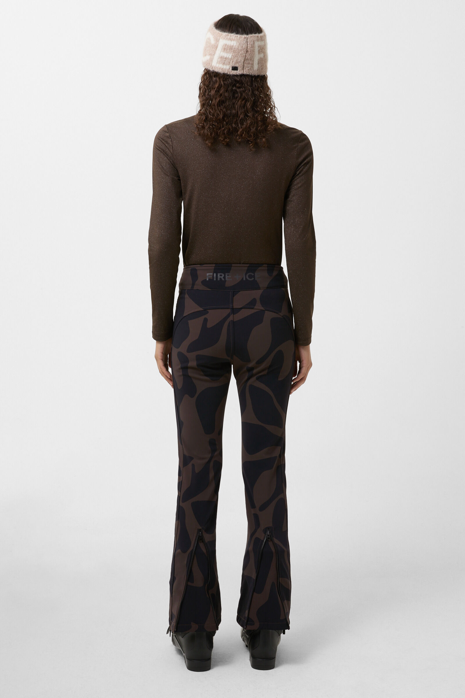 Skihose Ireen Chocolate/Schwarz