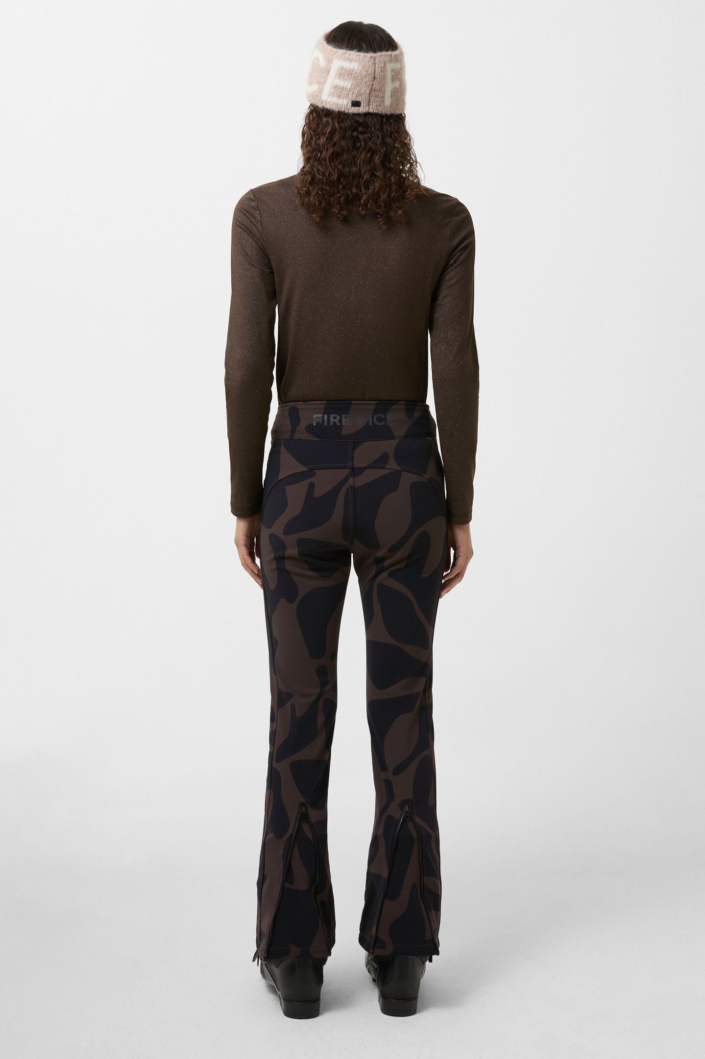 Ireen ski trousers Chocolate/black