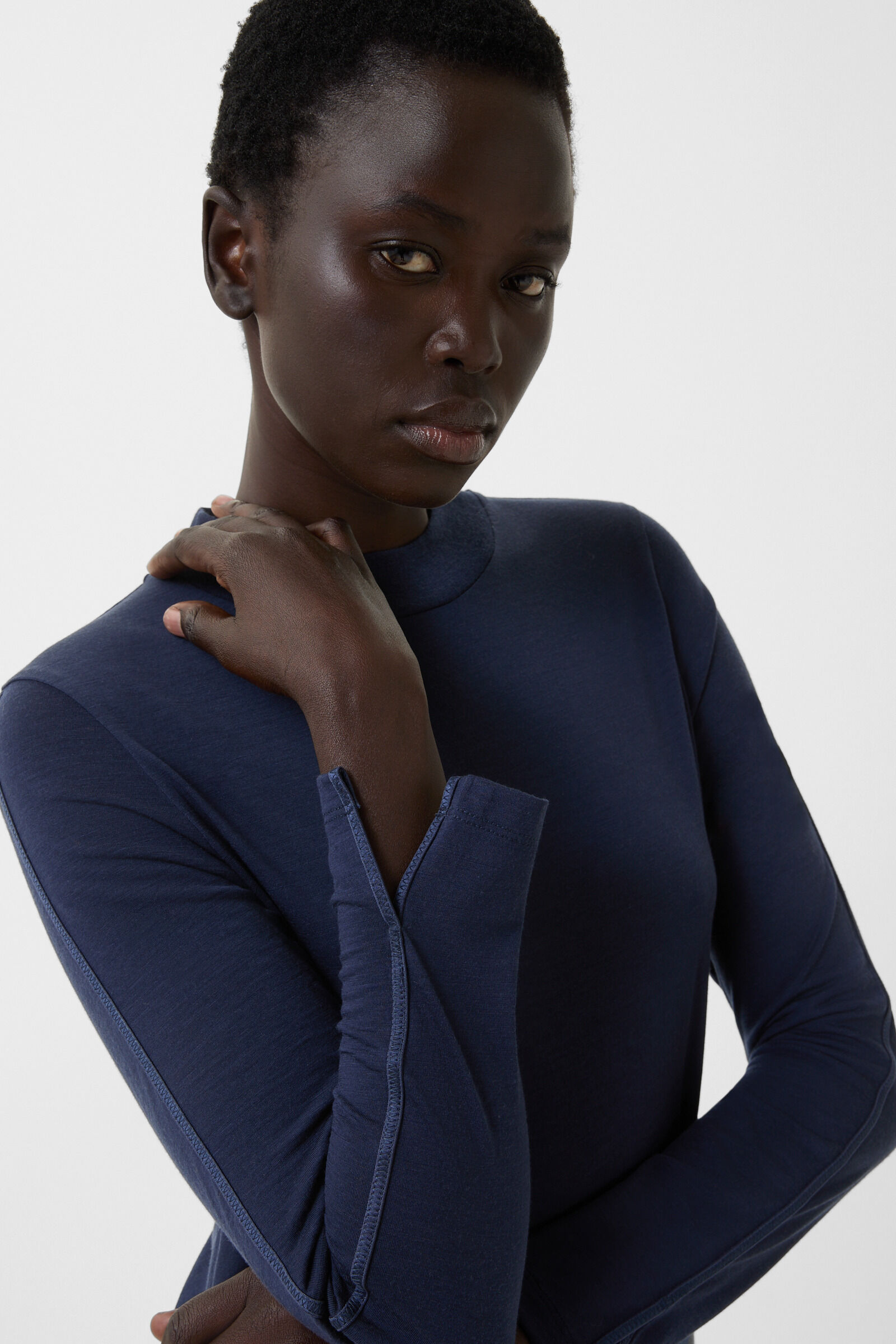 Longsleeve Whitney Navy-Blau