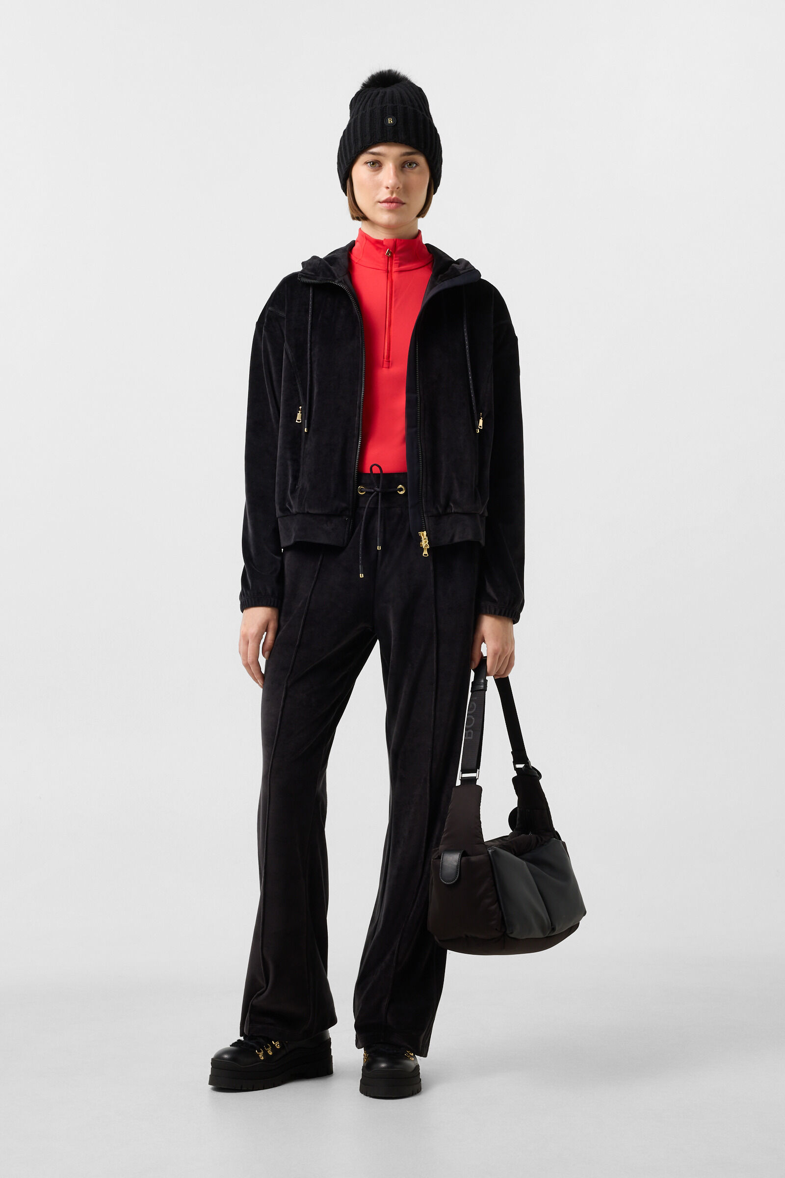 Samtjacke Francine Schwarz