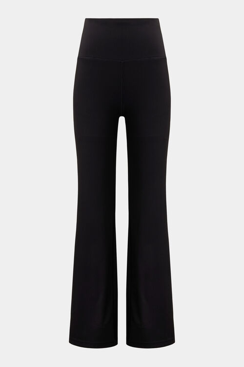 Flared Tights Lathi Schwarz