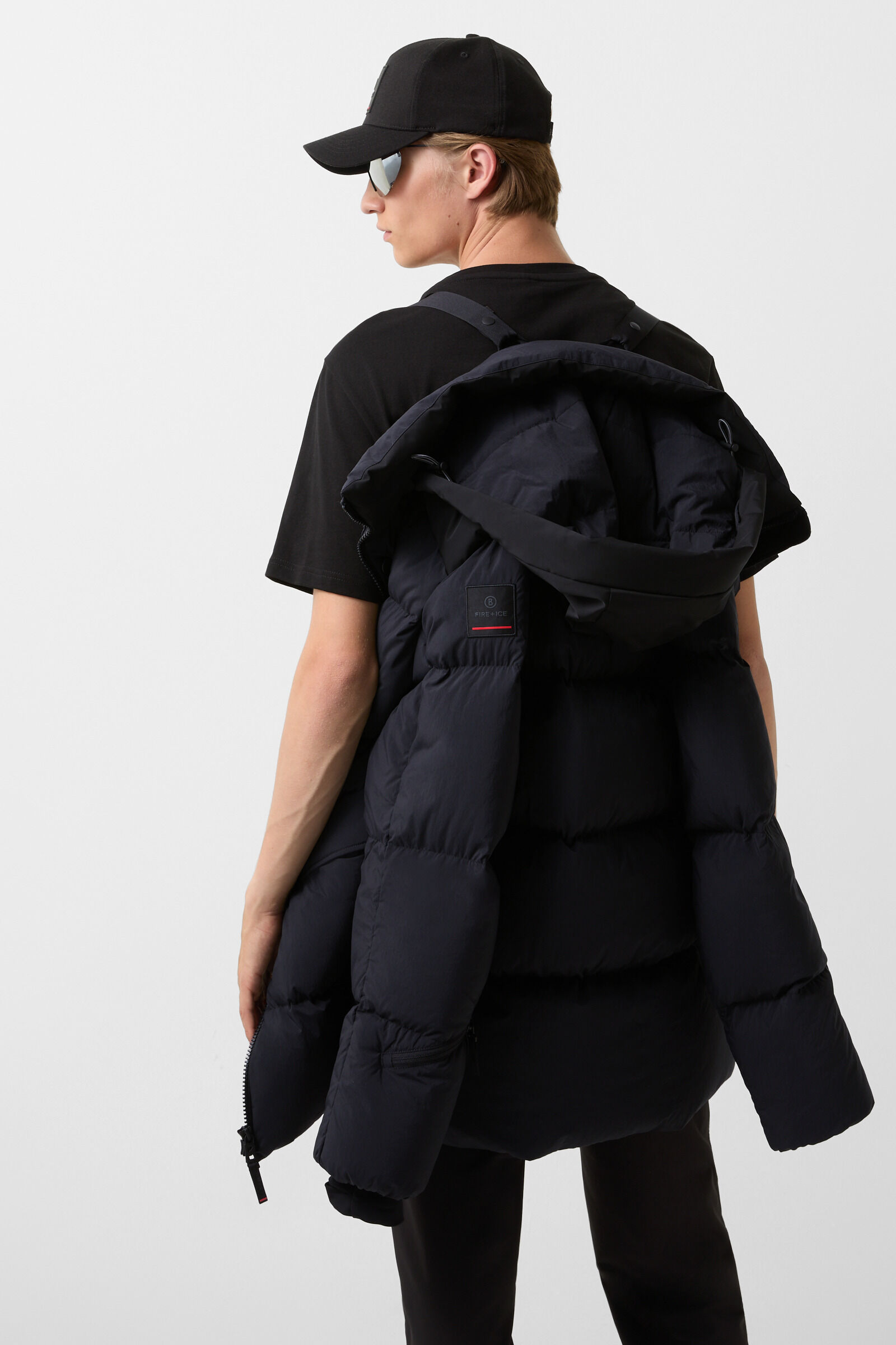 Yaron down short coat Black