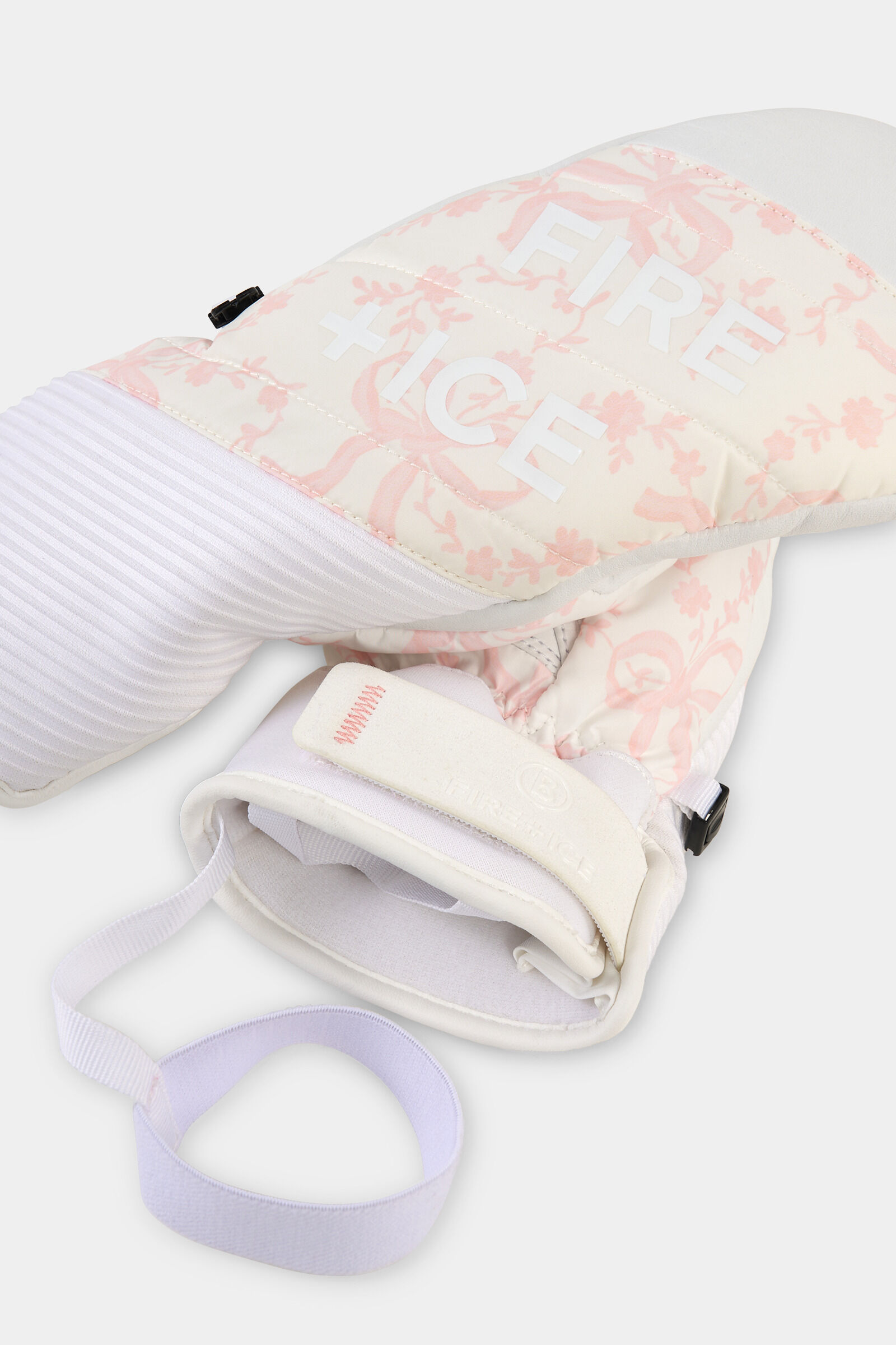 Gloves Pia Off-white/pink