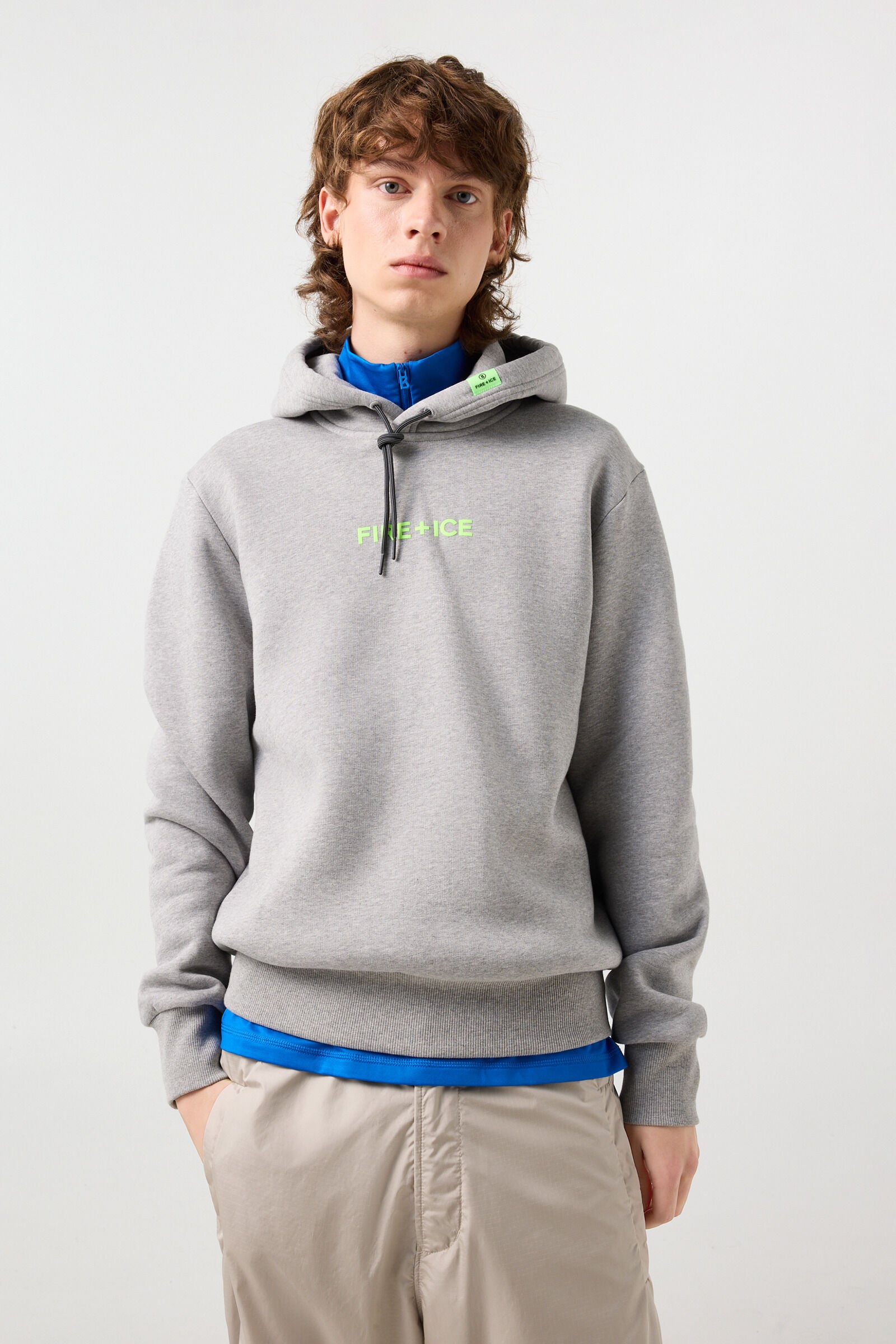 Baumwoll-Hoodie Covell Grau