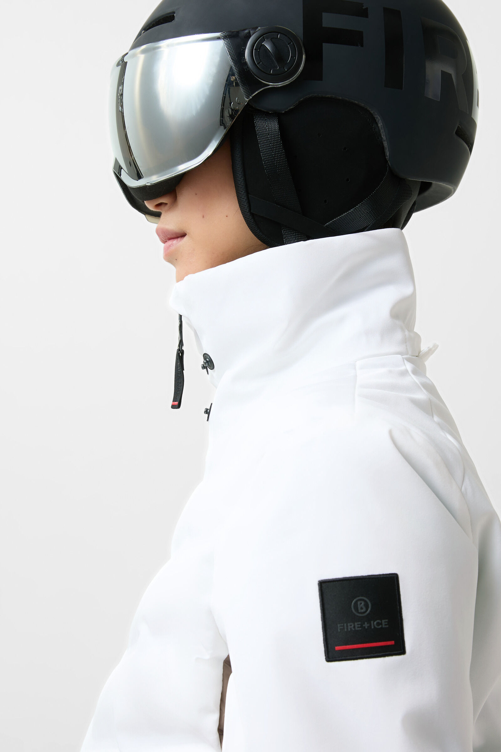 Janka ski jacket White/brown