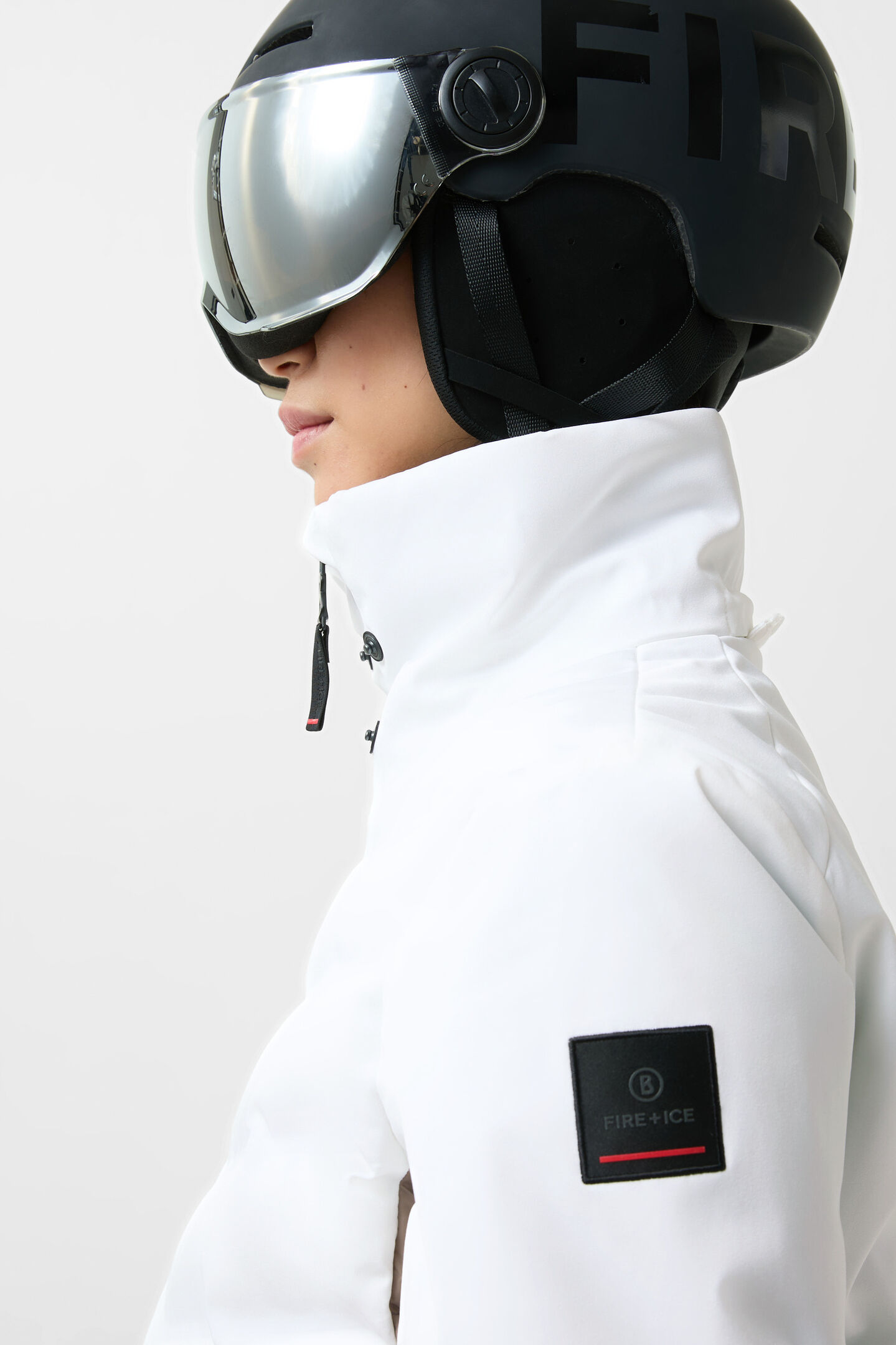 Janka ski jacket White/brown