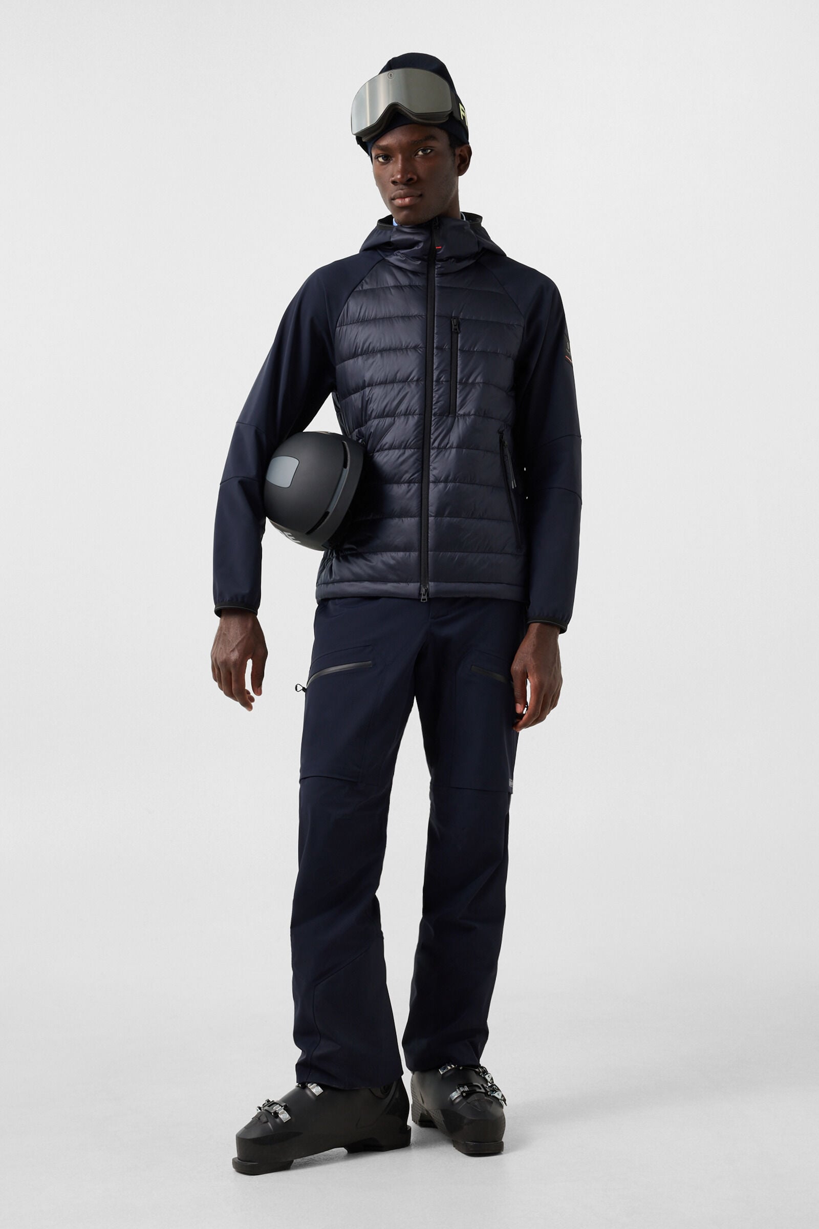 Anian Softshell Quilted Jacket Navy