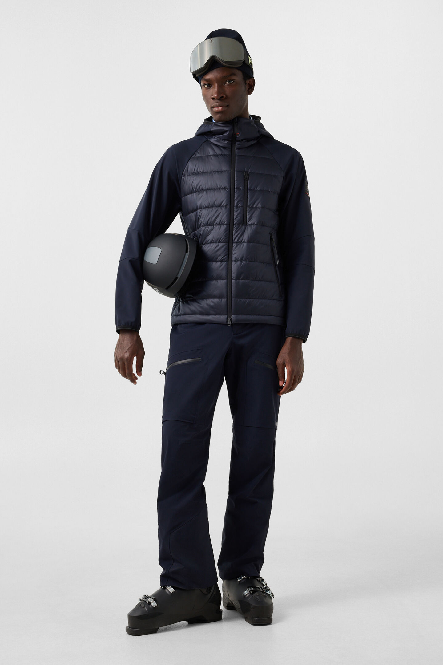 Anian Softshell Quilted Jacket Navy