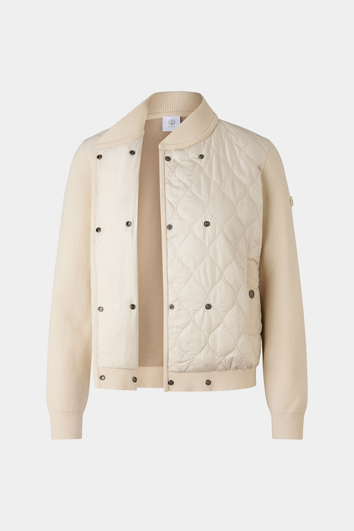 Hybrid-Strickjacke Becca Creme