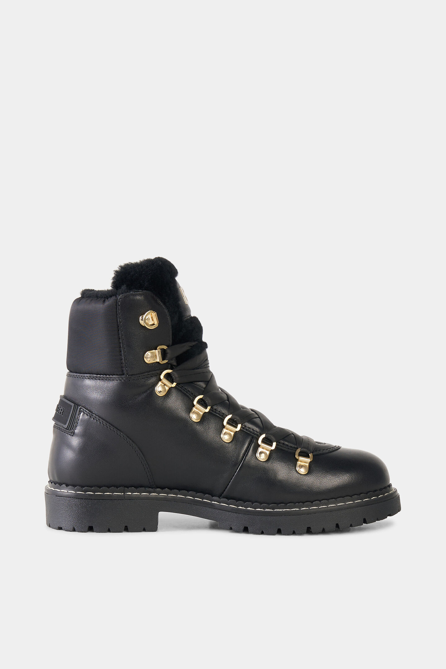 Andermatt lace-up boots with spikes Black