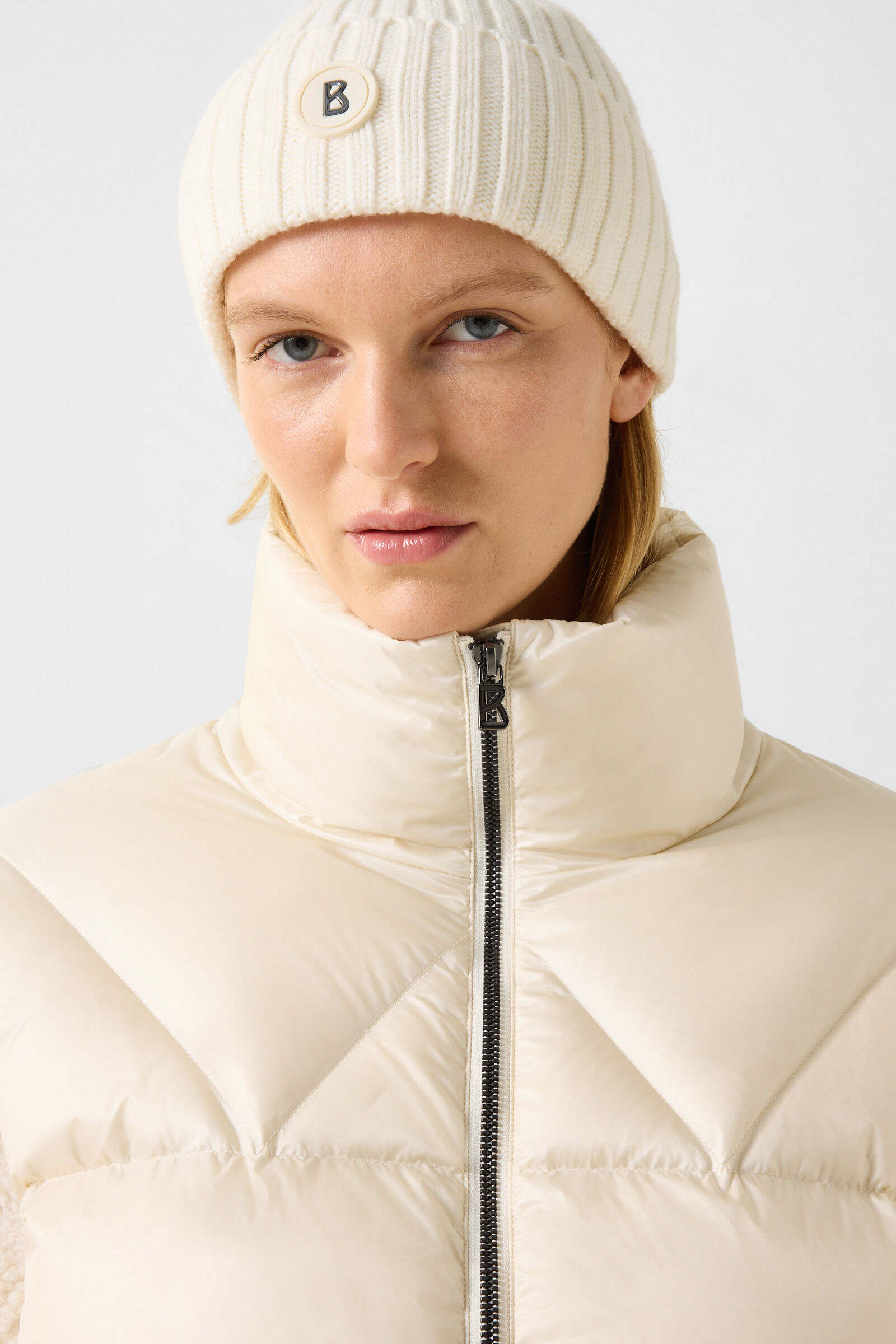 Daunen-Teddyjacke Queeny Off-White