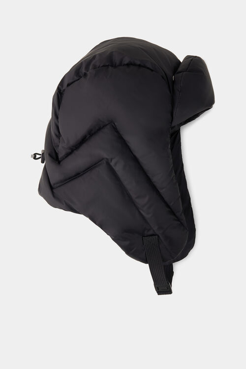 Dwight down aviator cap Black