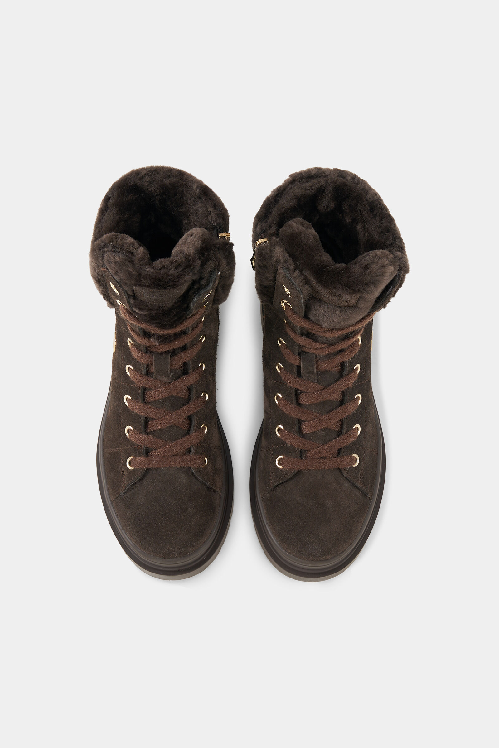 BOGNER St. Moritz lace-up boots with spikes for Women
