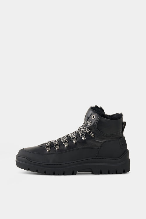 Mid Boots Bansko with spikes Black