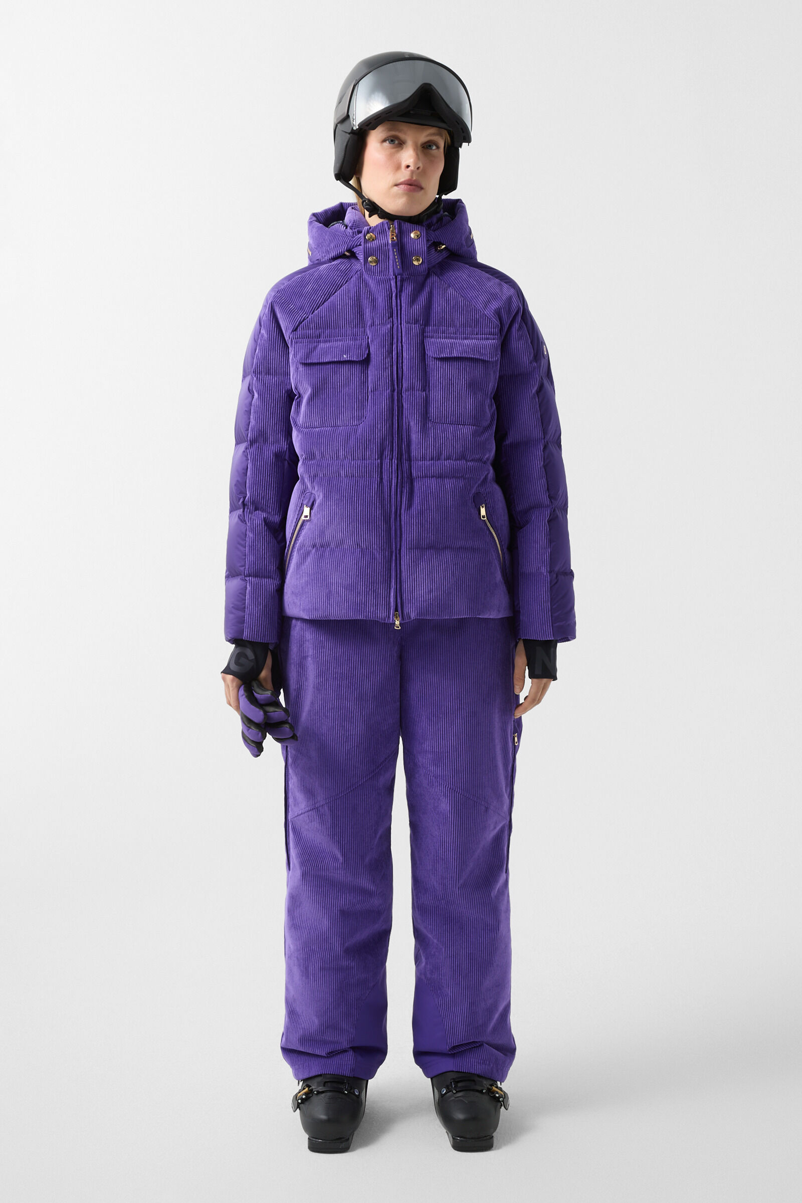 Marli corduroy ski jacket Violet