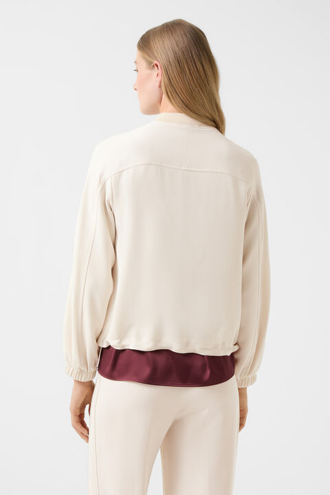 Sheila crêpe blouson Cream Sheila crêpe blouson Cream
