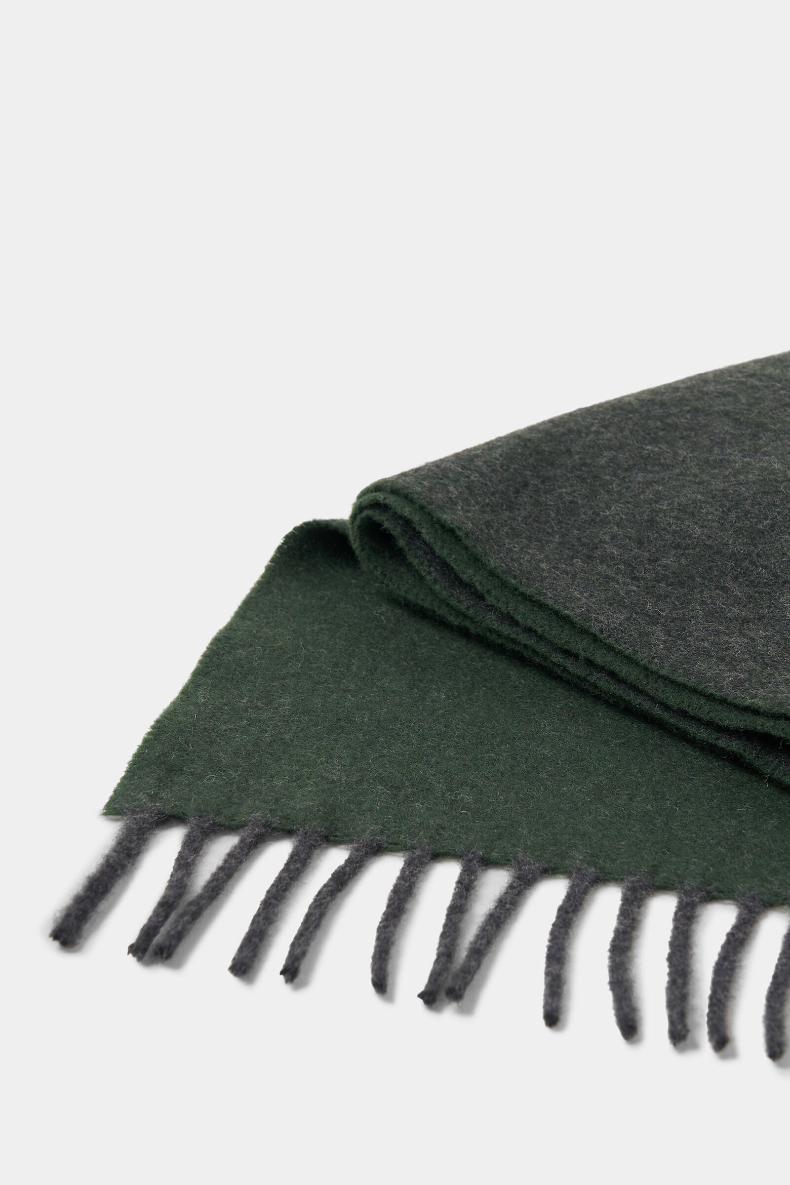 Wool scarf Scarf Dark green/anthracite