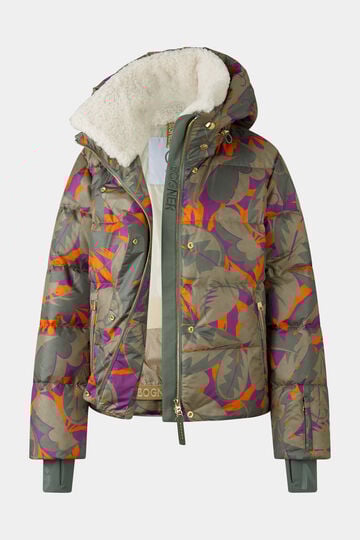 Ski-Daunenjacke Maja Oliv-Grün/Violett/Orange Ski-Daunenjacke Maja Oliv-Grün/Violett/Orange
