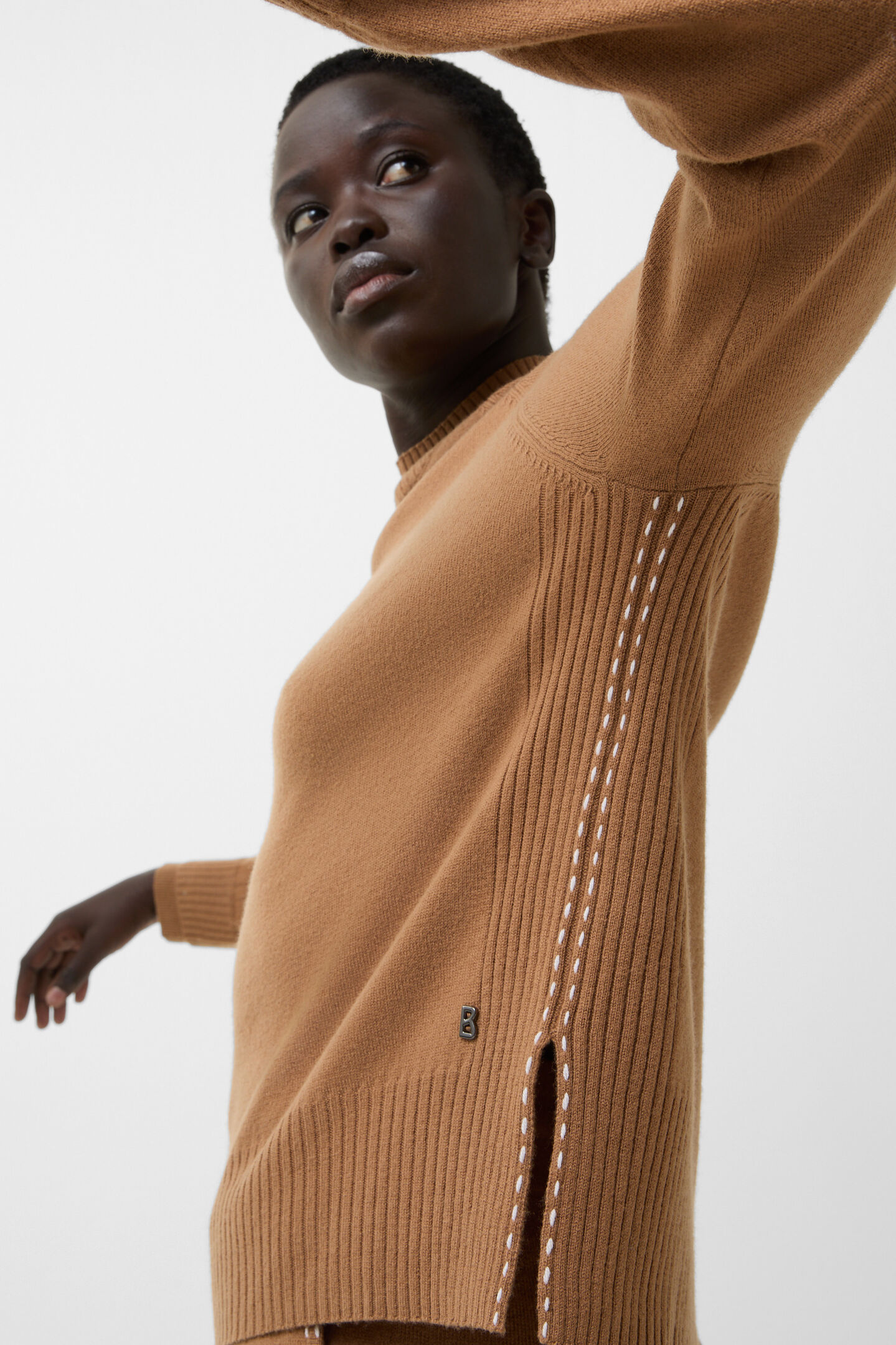 Lysanne virgin wool jumper Hazel