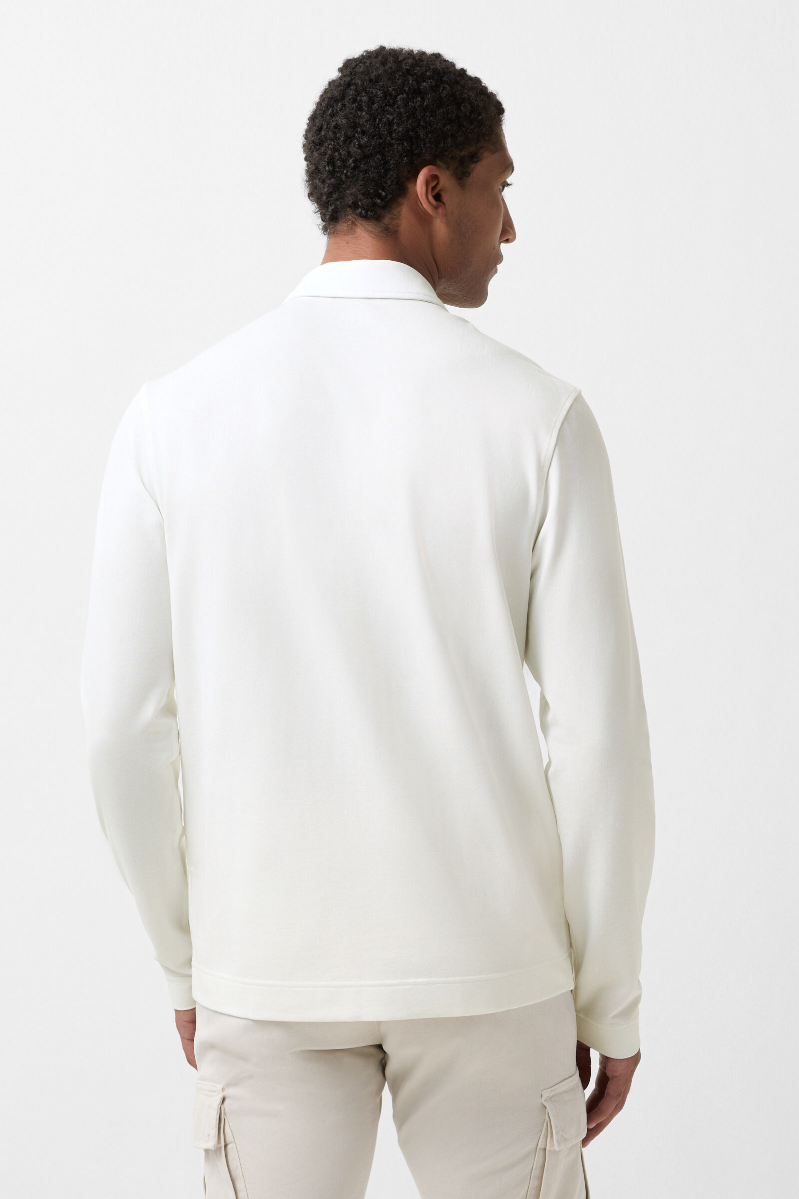 Timon polo long-sleeved top Off-White