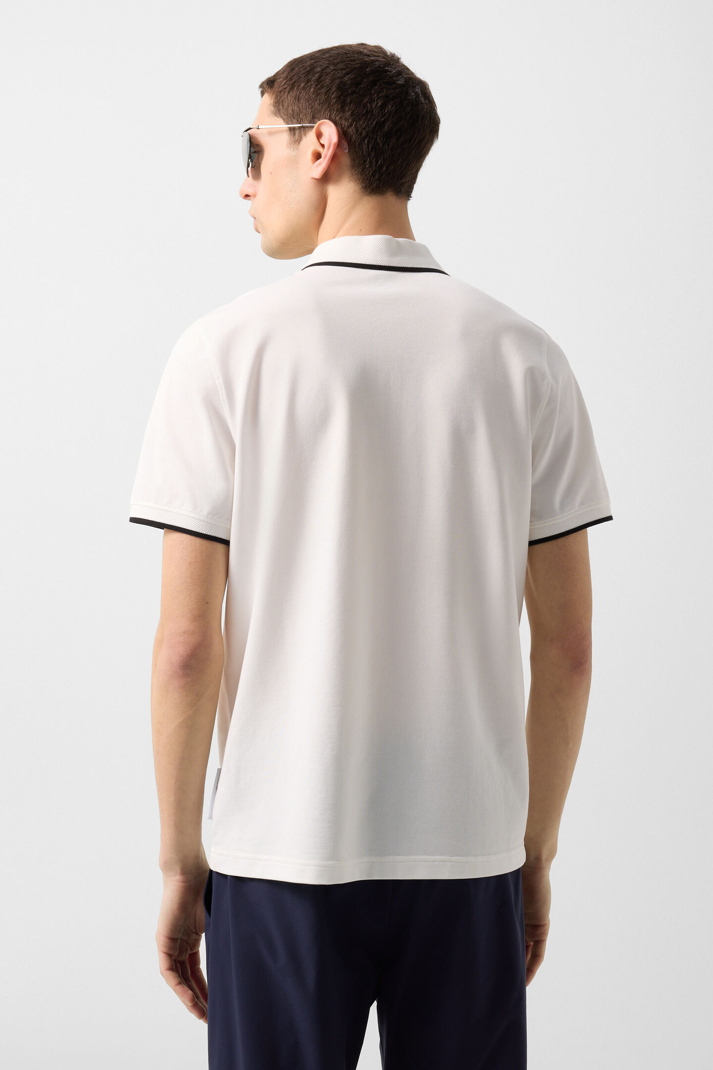 Polo Timo Blanc cass&eacute;